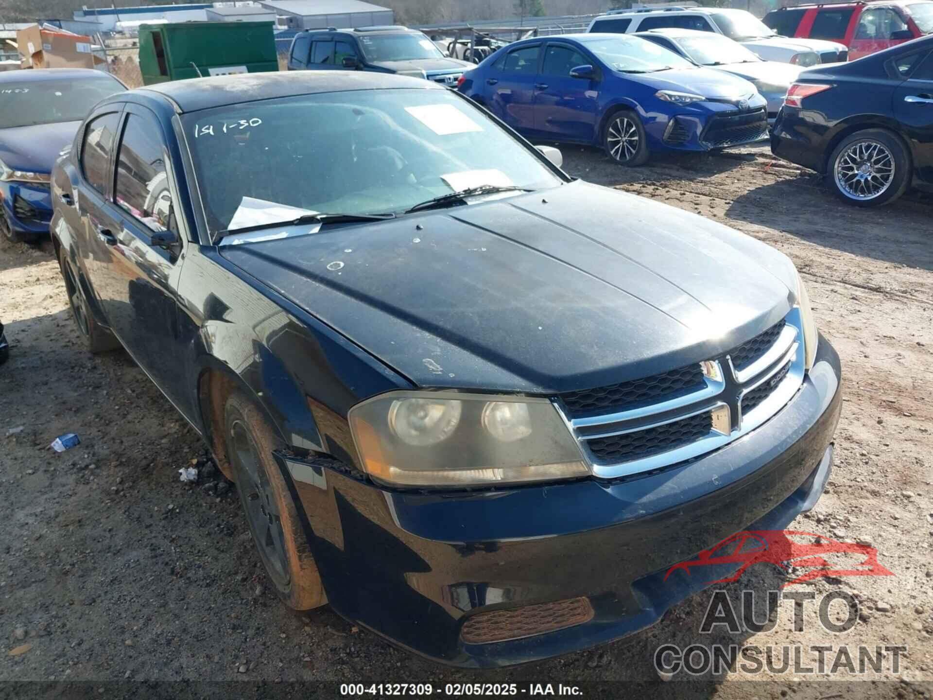 DODGE AVENGER 2012 - 1C3CDZAB9CN141747