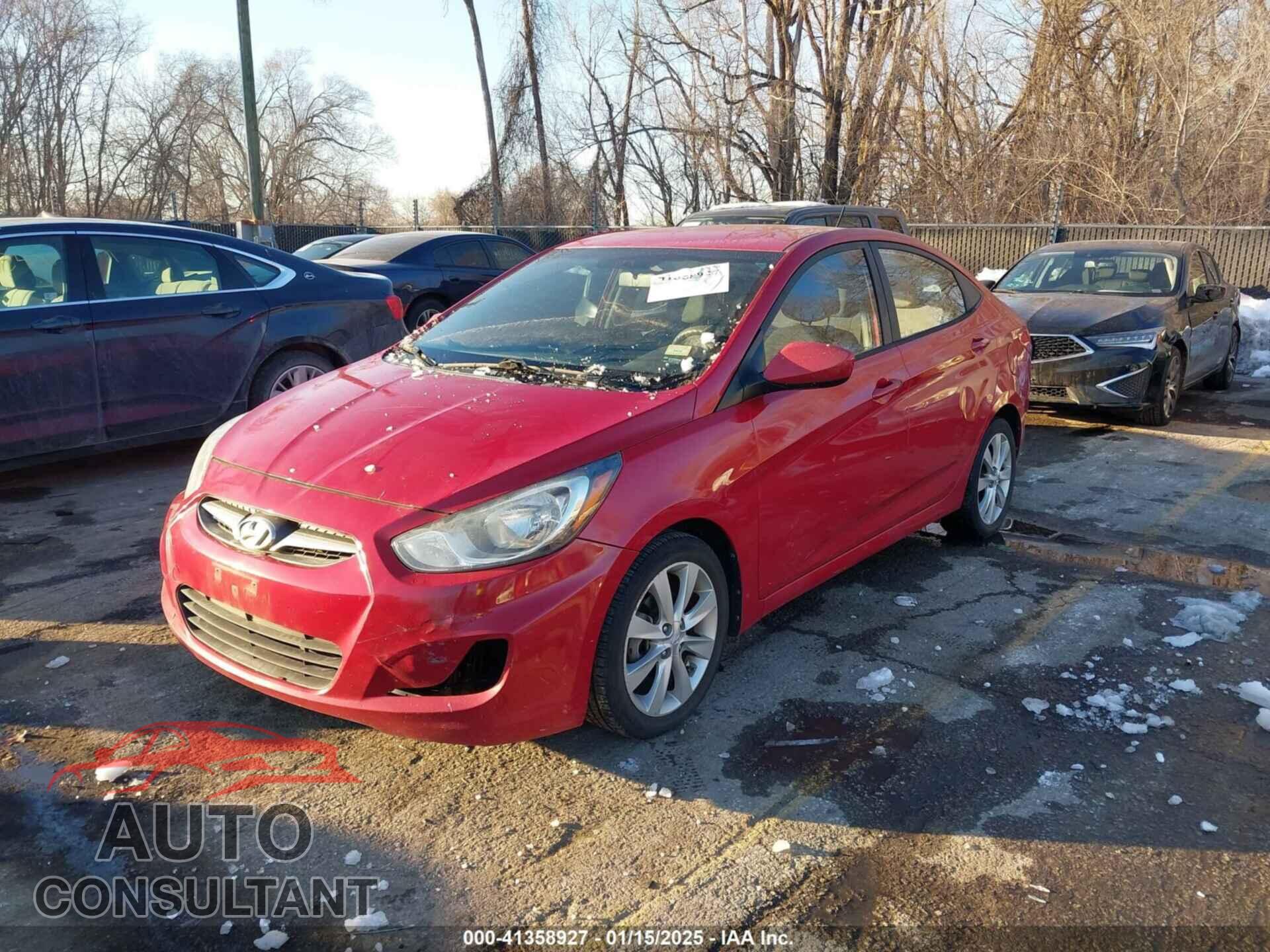 HYUNDAI ACCENT 2012 - KMHCU4AE1CU240069