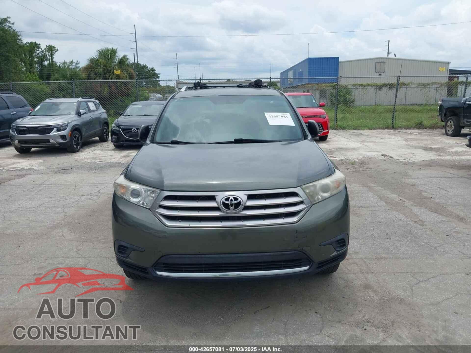 TOYOTA HIGHLANDER 2013 - 5TDZA3EH8DS032914