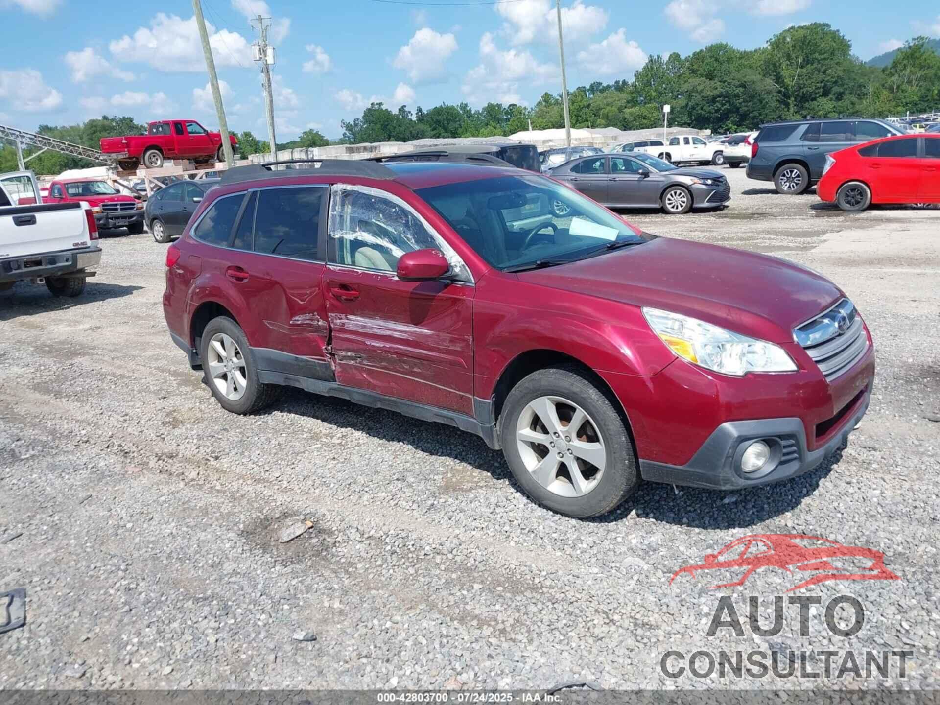 SUBARU OUTBACK 2013 - 4S4BRBHC7D3243751