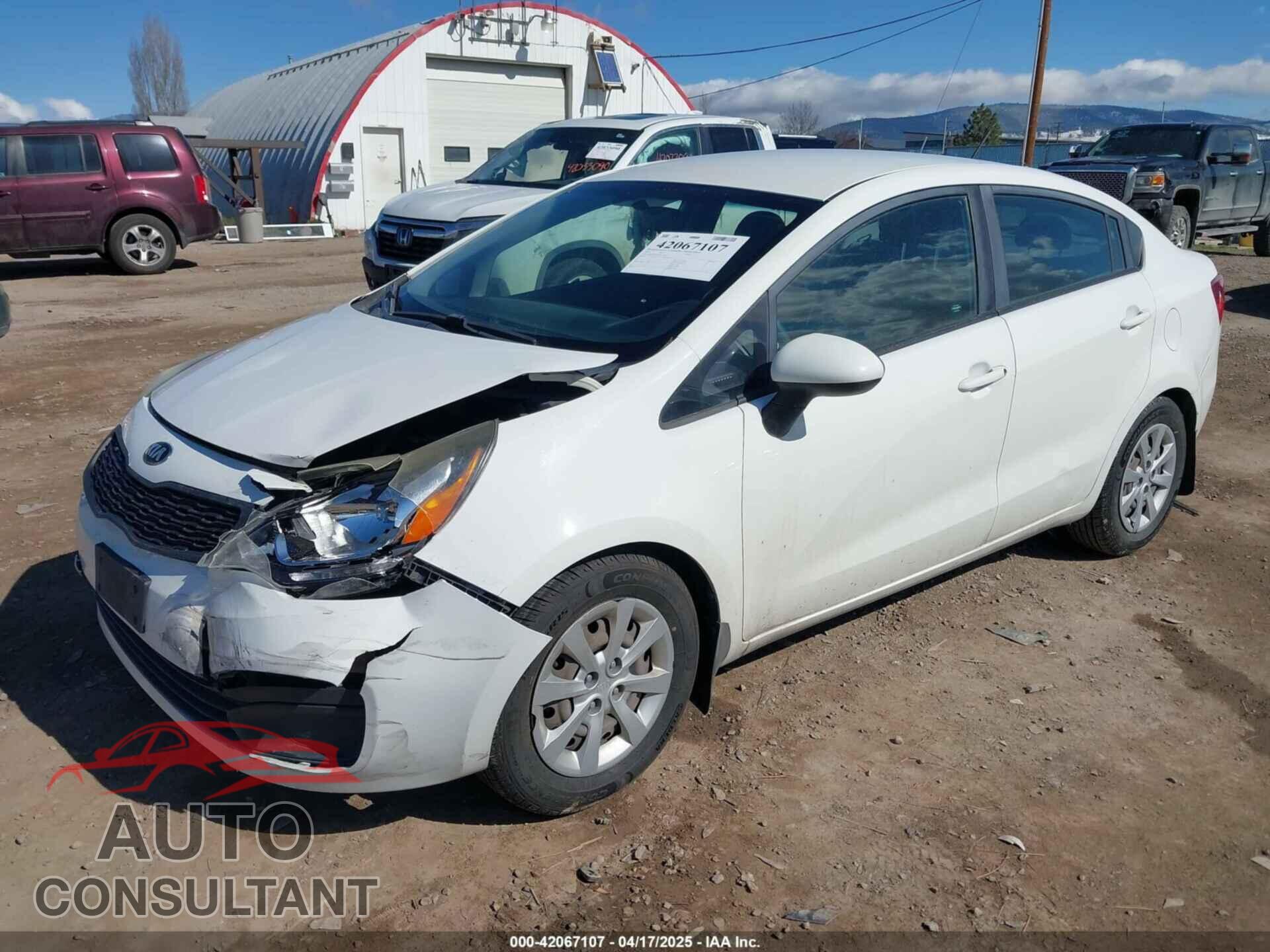 KIA RIO 2013 - KNADM4A39D6122149