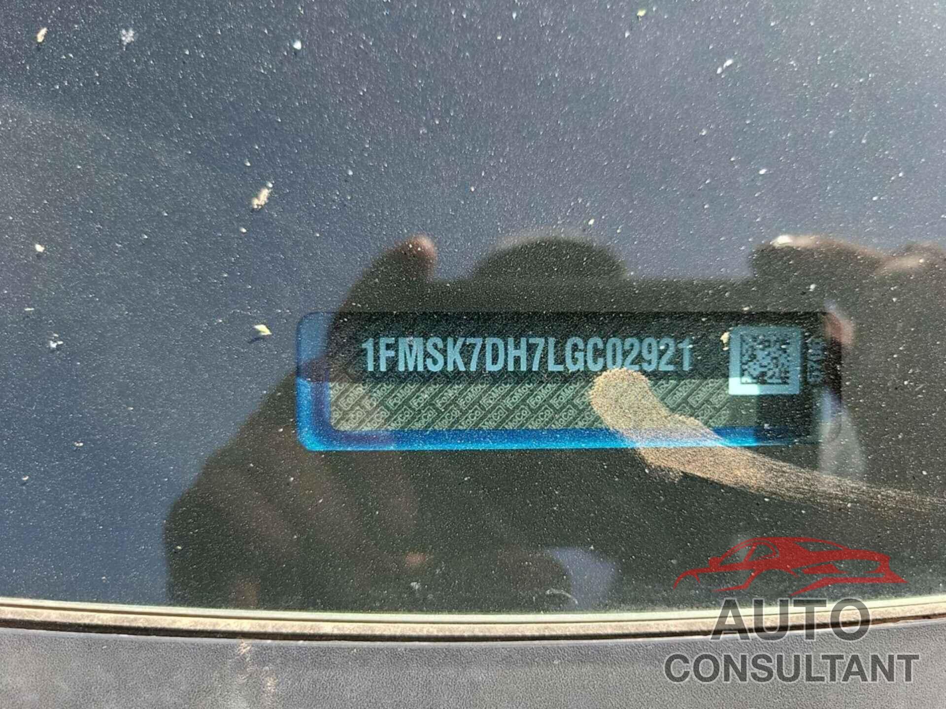 FORD EXPLORER 2020 - 1FMSK7DH7LGC02921