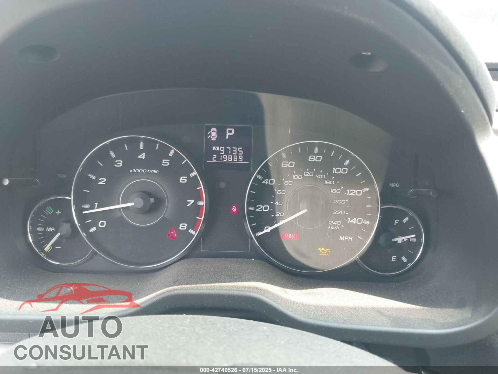 SUBARU OUTBACK 2011 - 4S4BRBCC2B3373196