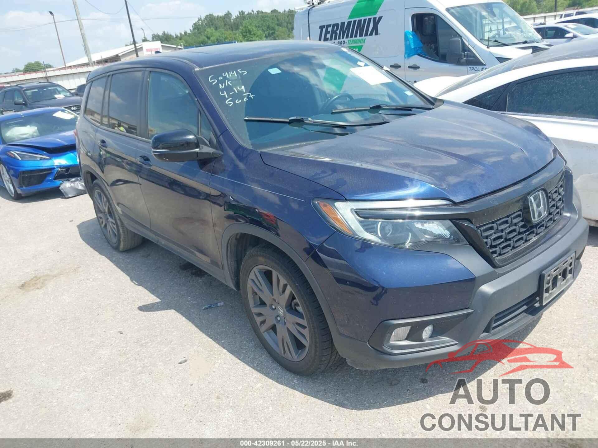 HONDA PASSPORT 2019 - 5FNYF7H56KB005007