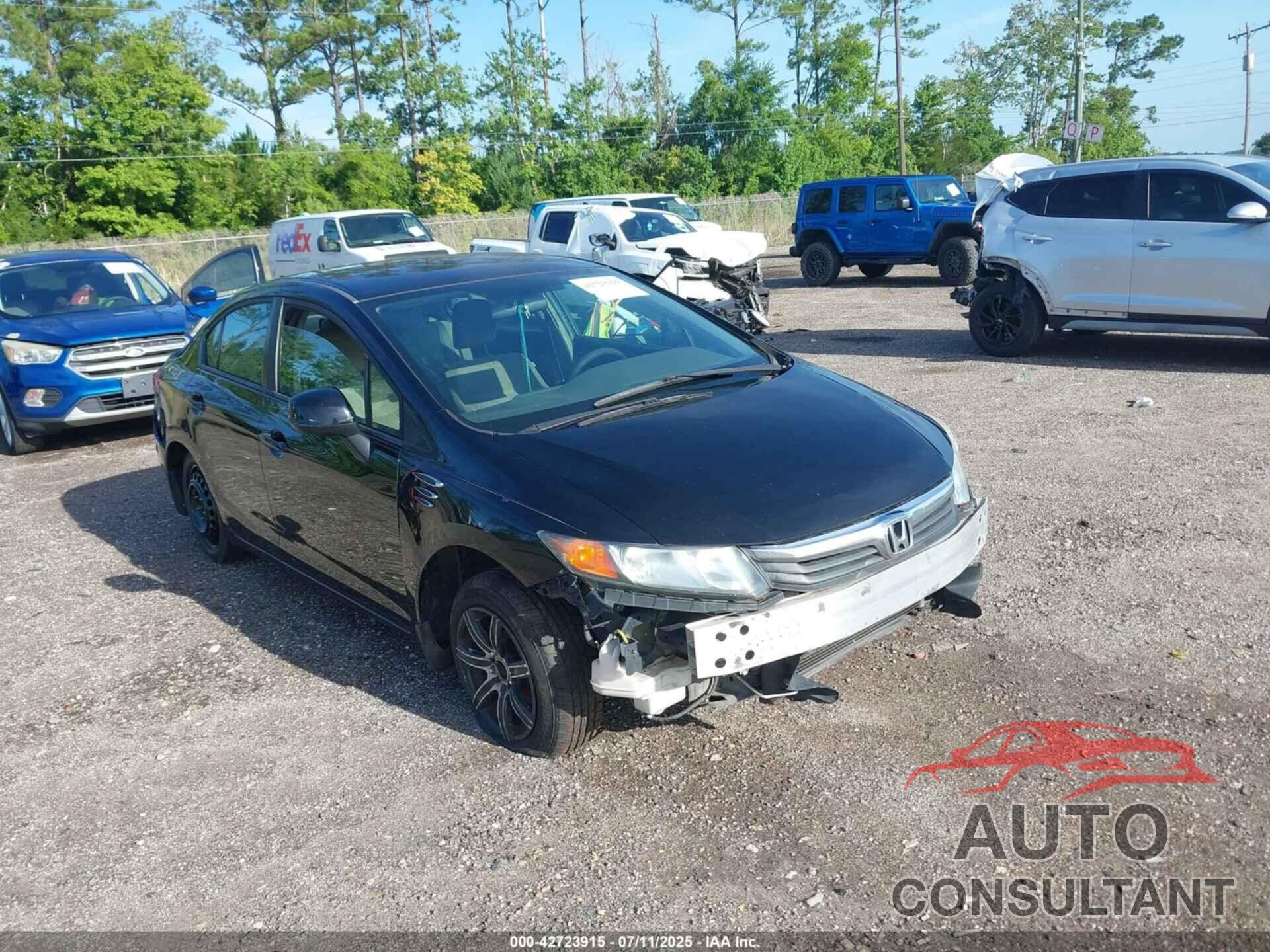 HONDA CIVIC 2012 - 19XFB2F58CE039675