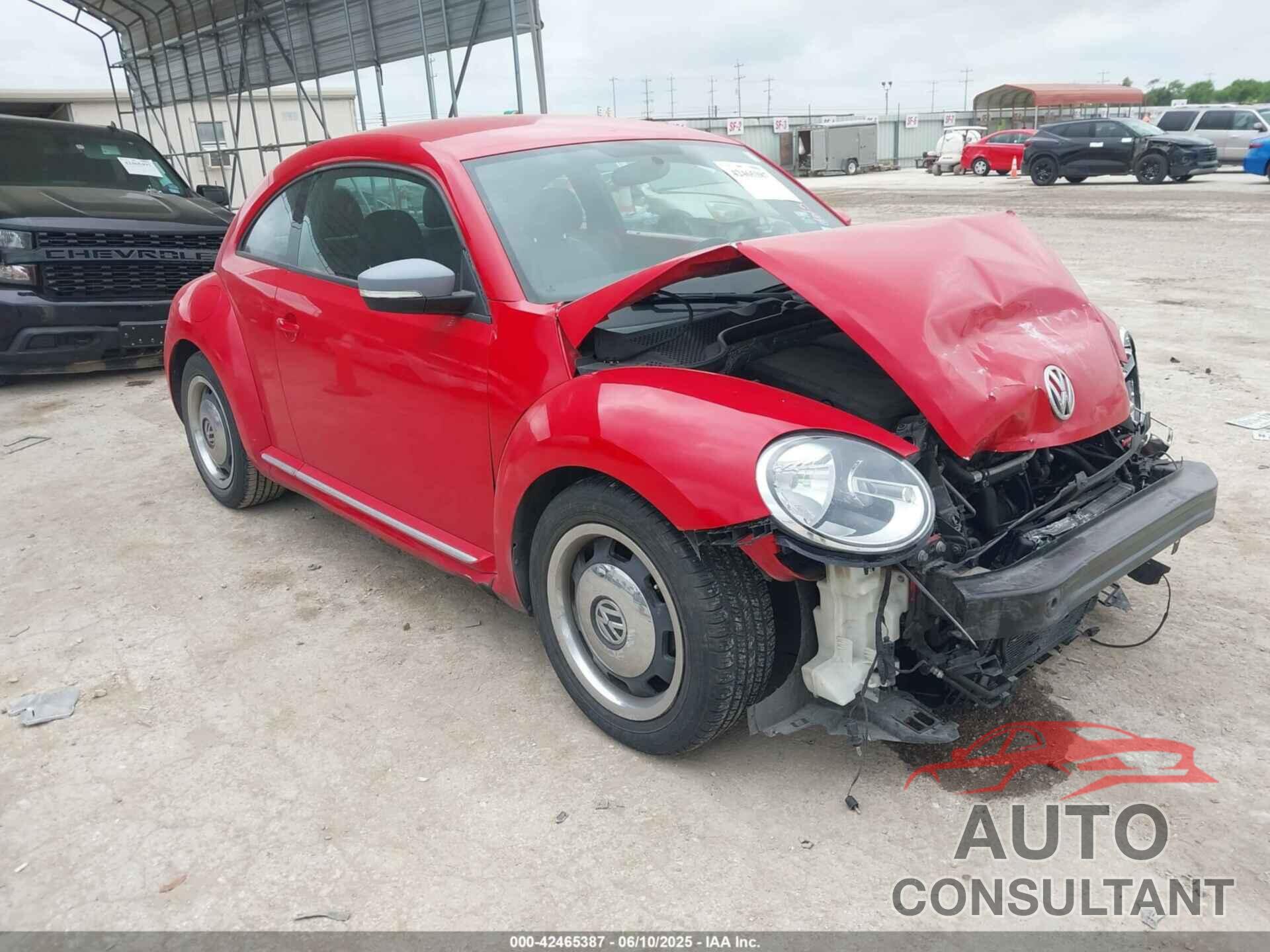 VOLKSWAGEN BEETLE 2012 - 3VWJP7AT0CM601201