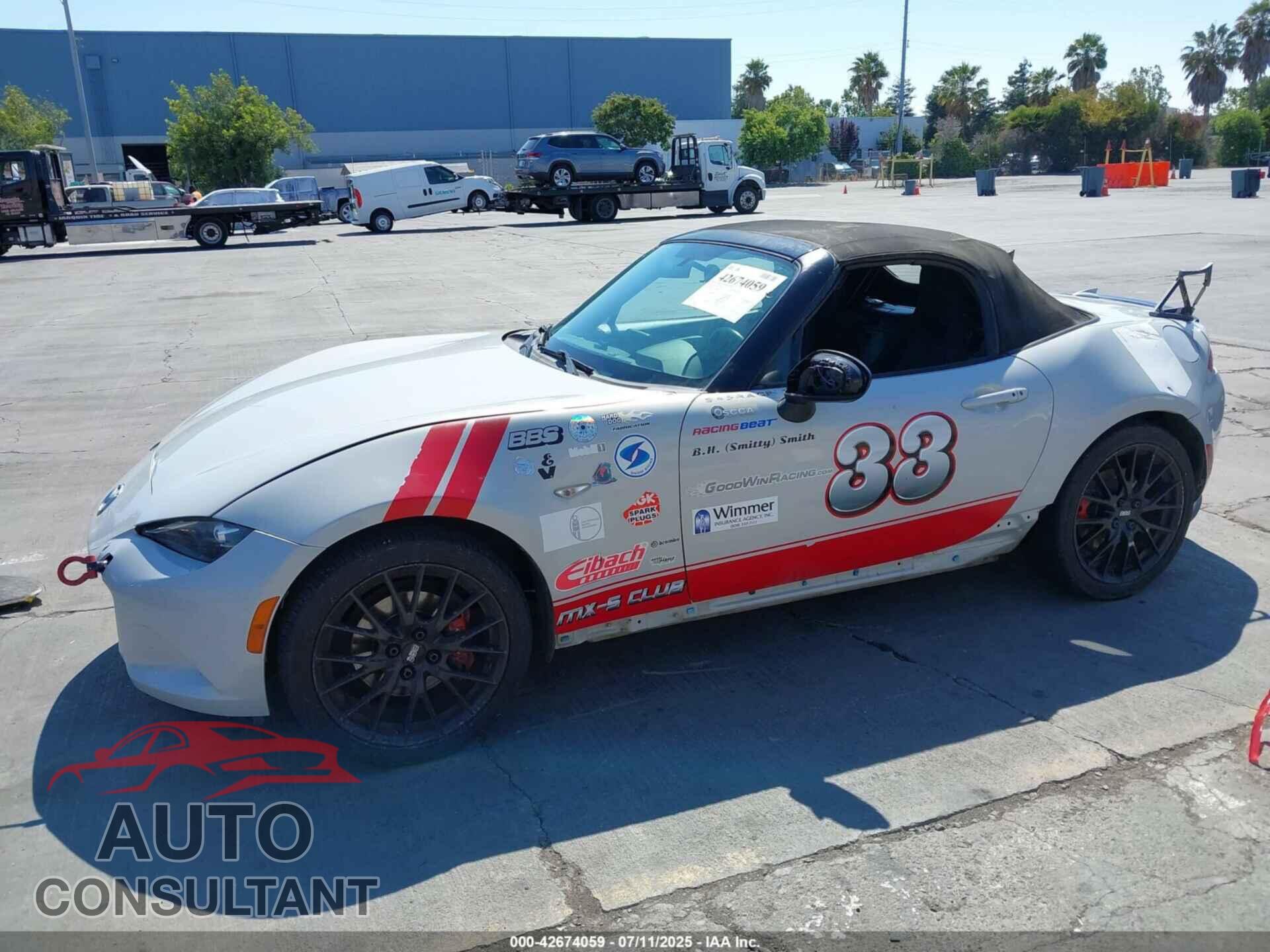 MAZDA MX-5 MIATA 2016 - JM1NDAC75G0104647