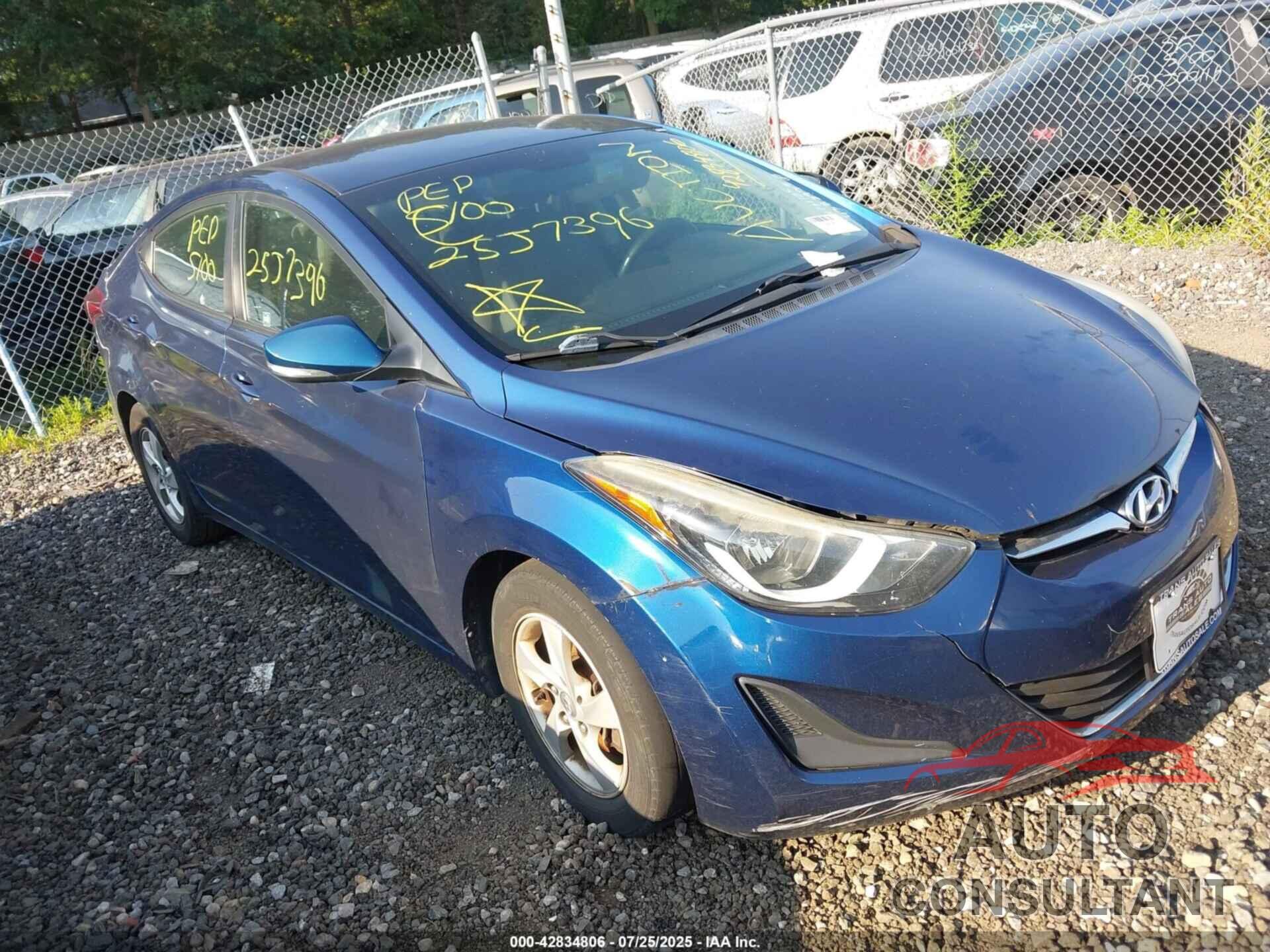 HYUNDAI ELANTRA 2015 - 5NPDH4AE6FH564145