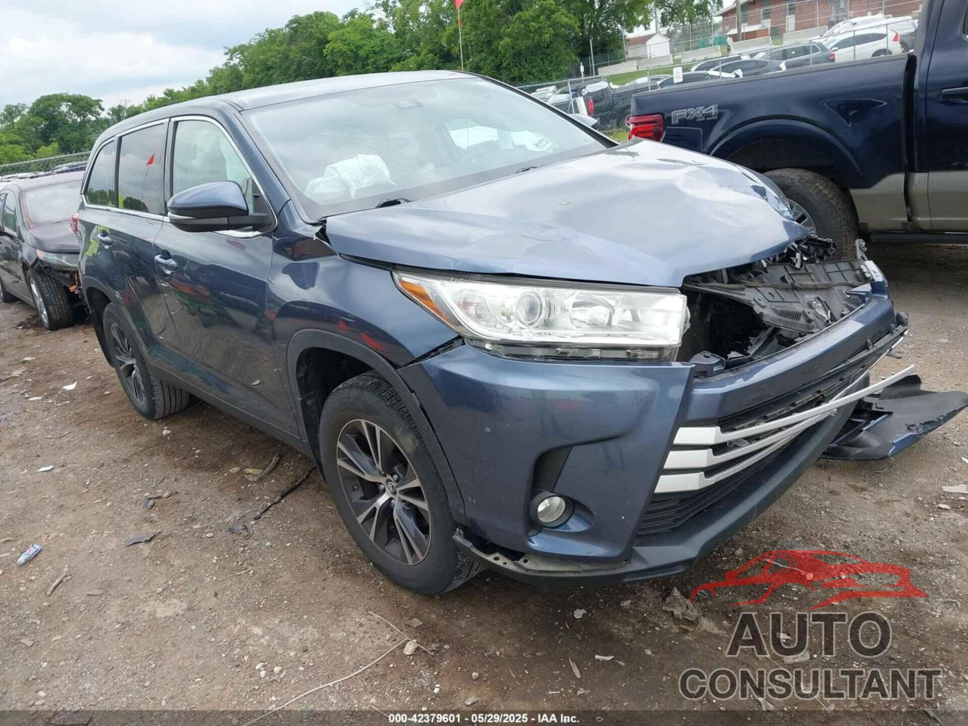 TOYOTA HIGHLANDER 2019 - 5TDBZRFHXKS964721