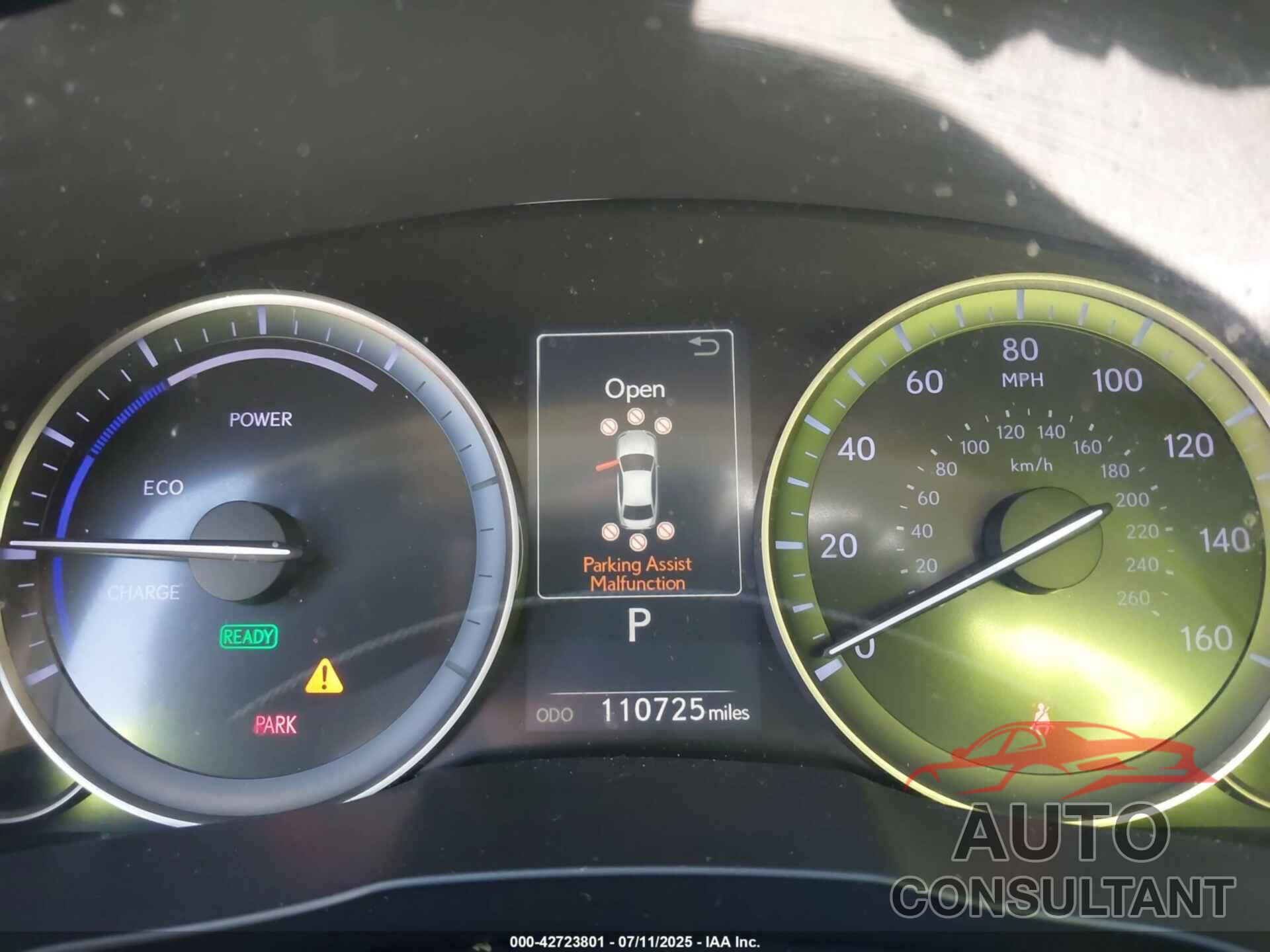 LEXUS ES 300H 2016 - JTHBW1GG4G2127122