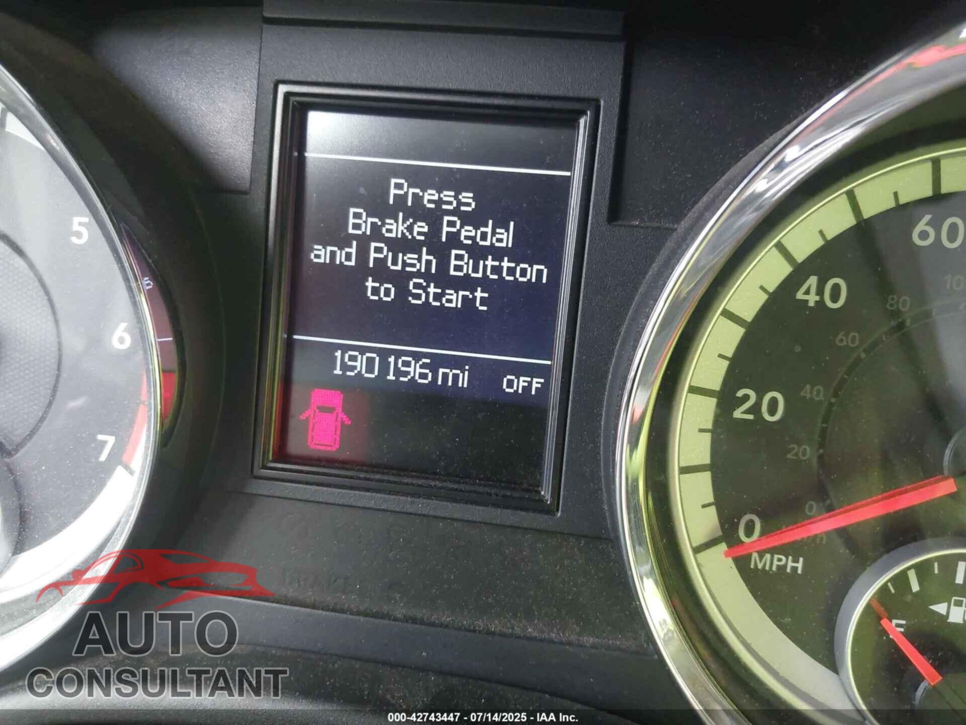 DODGE DURANGO 2012 - 1C4SDJET9CC181253