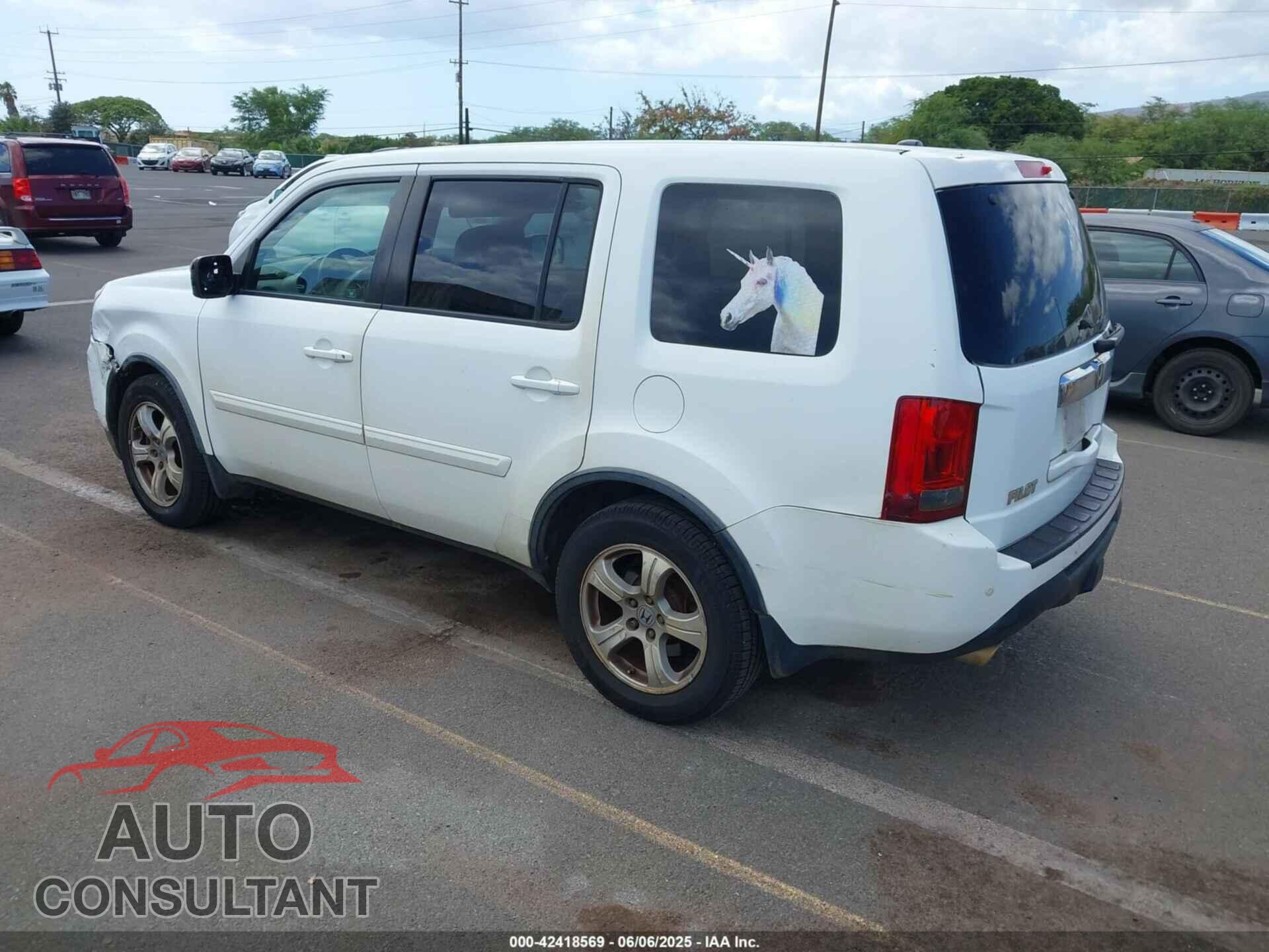 HONDA PILOT 2012 - 5FNYF3H58CB038651