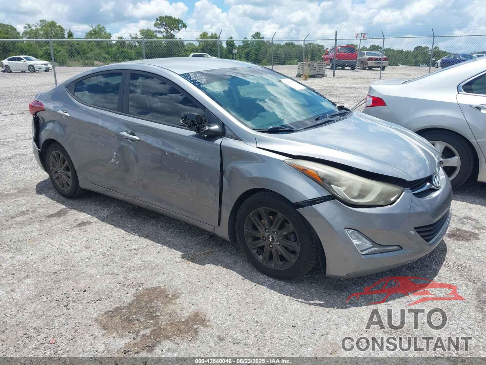 HYUNDAI ELANTRA 2014 - KMHDH4AE7EU175739