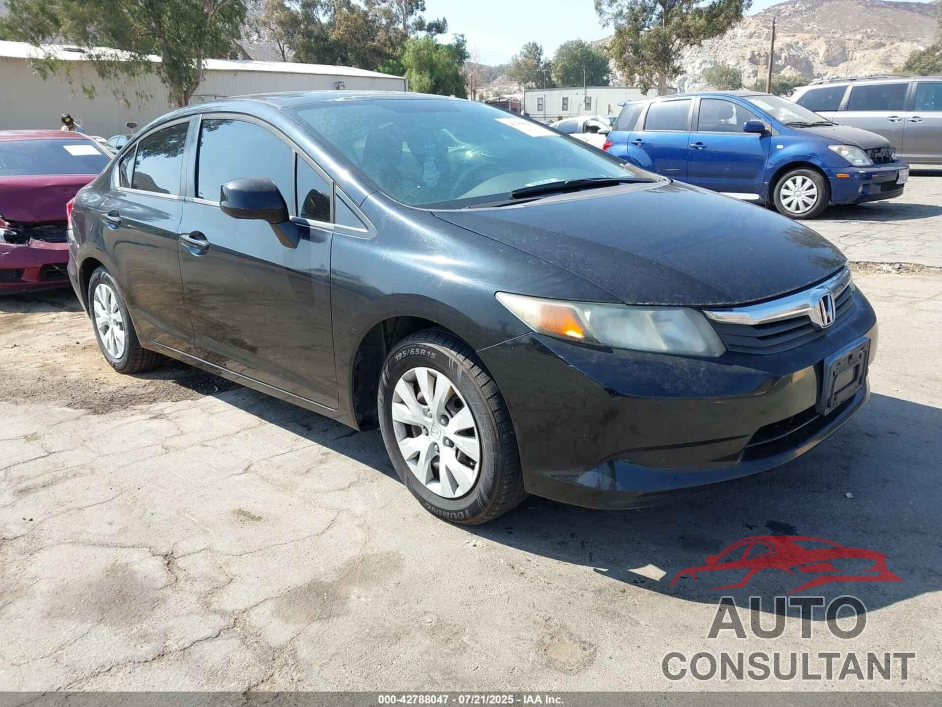 HONDA CIVIC 2012 - 19XFB2F55CE306271