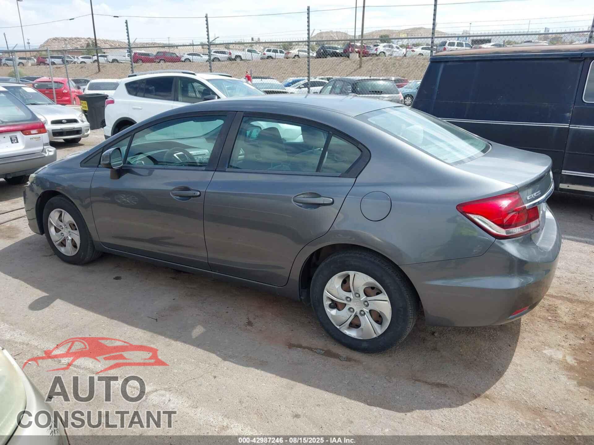 HONDA CIVIC 2013 - 19XFB2F54DE088762