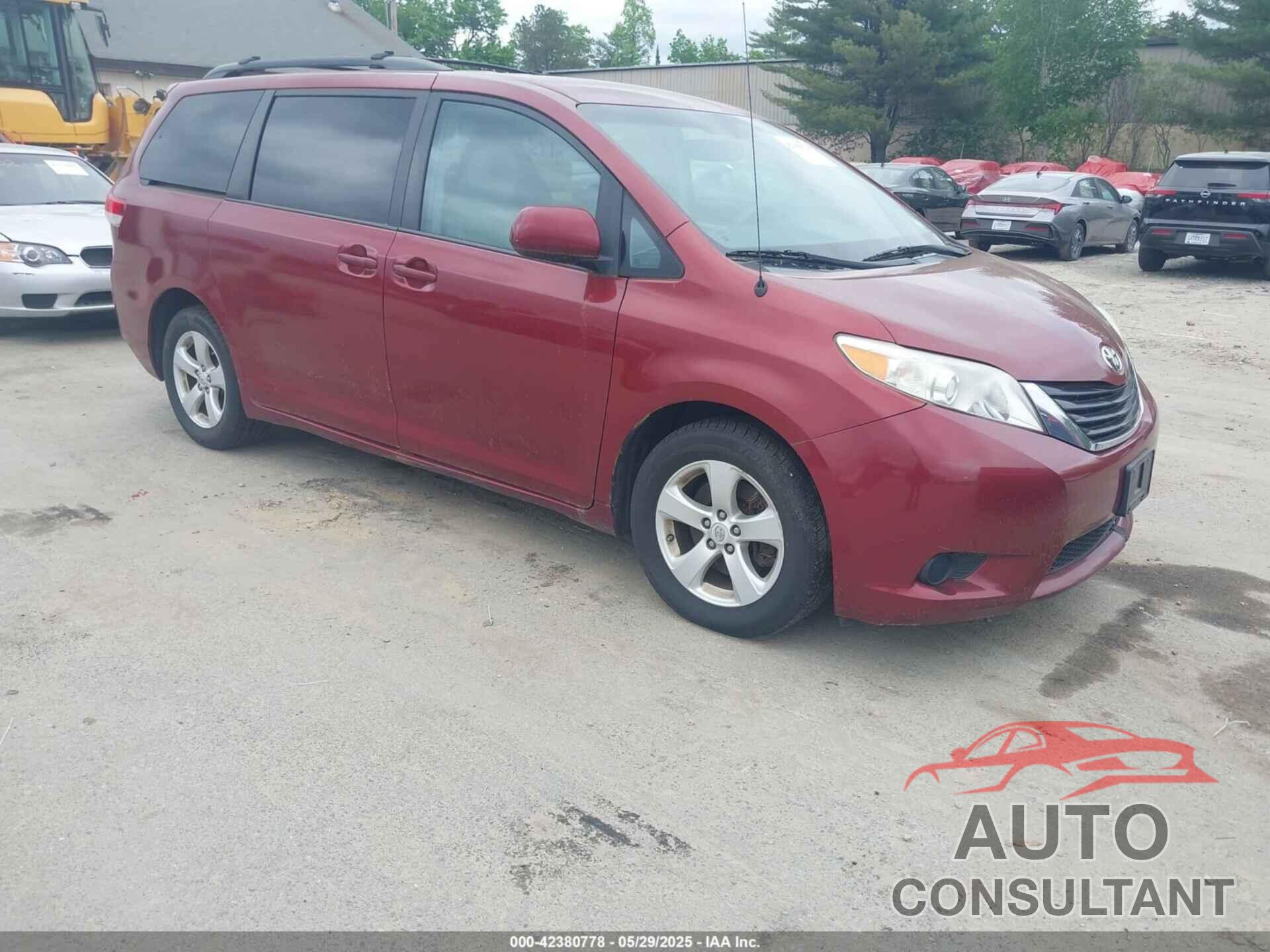 TOYOTA SIENNA 2012 - 5TDKK3DCXCS243230