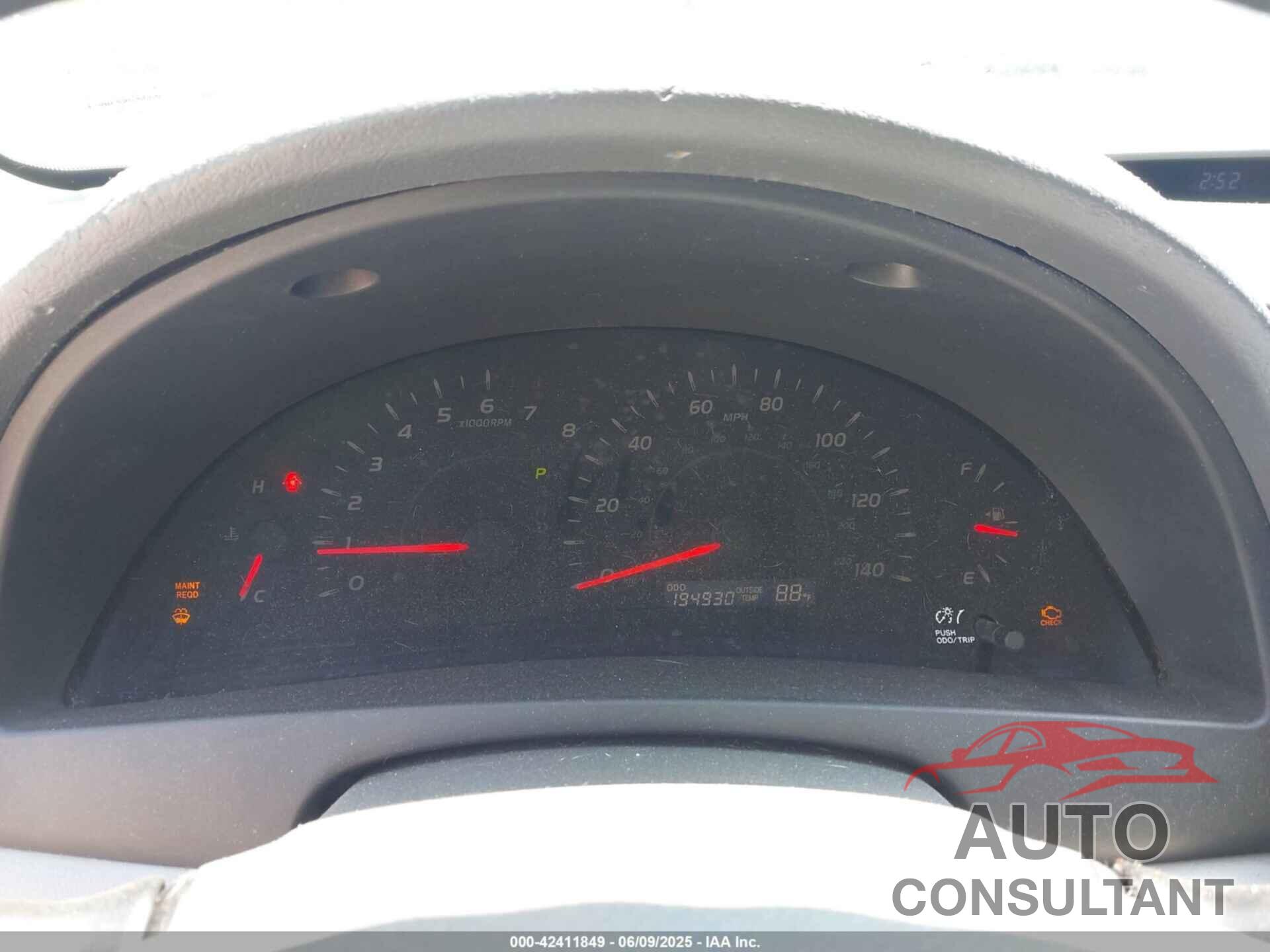 TOYOTA CAMRY 2009 - 4T1BE46K19U290339