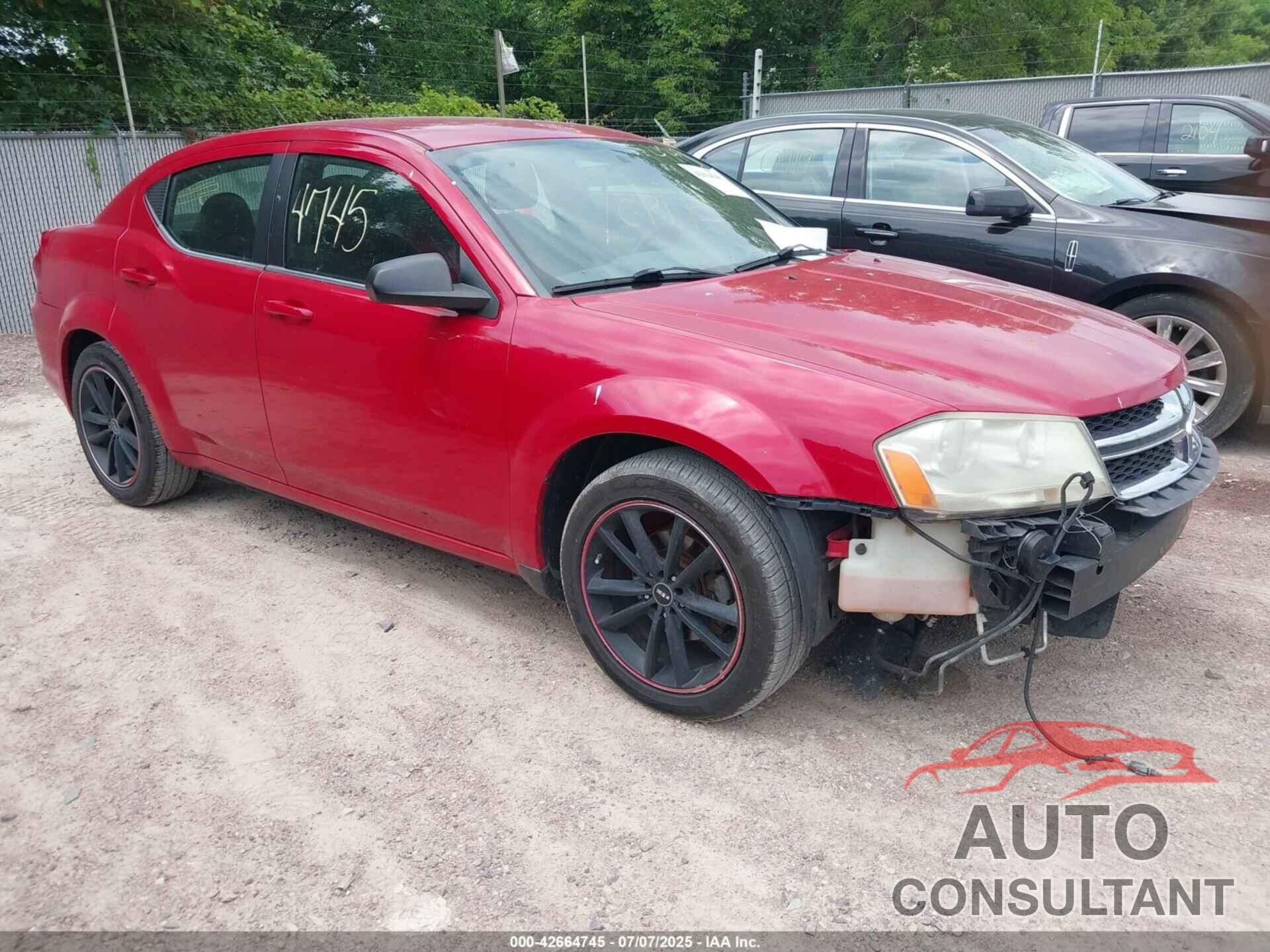 DODGE AVENGER 2013 - 1C3CDZAB9DN566094