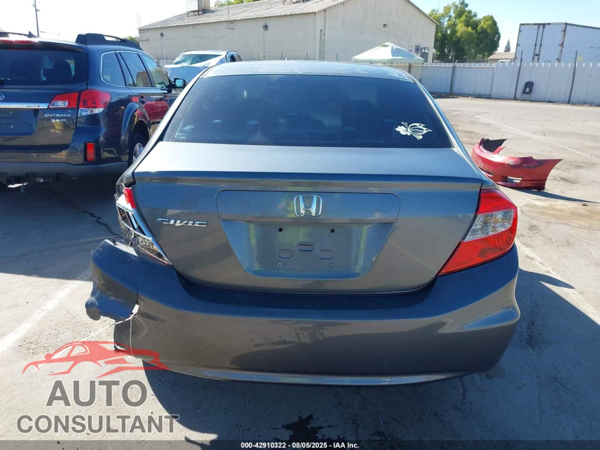 HONDA CIVIC 2012 - 19XFB2F84CE382302
