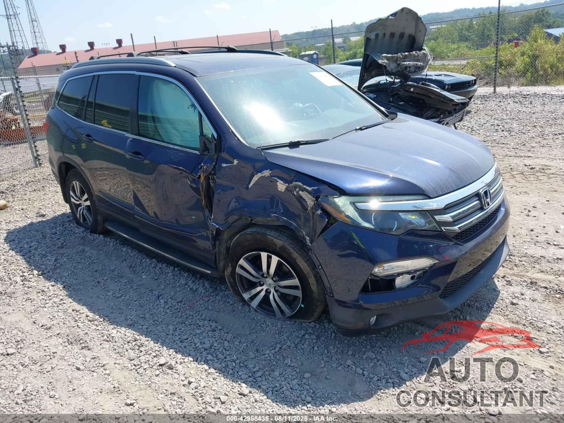 HONDA PILOT 2016 - 5FNYF6H52GB075525