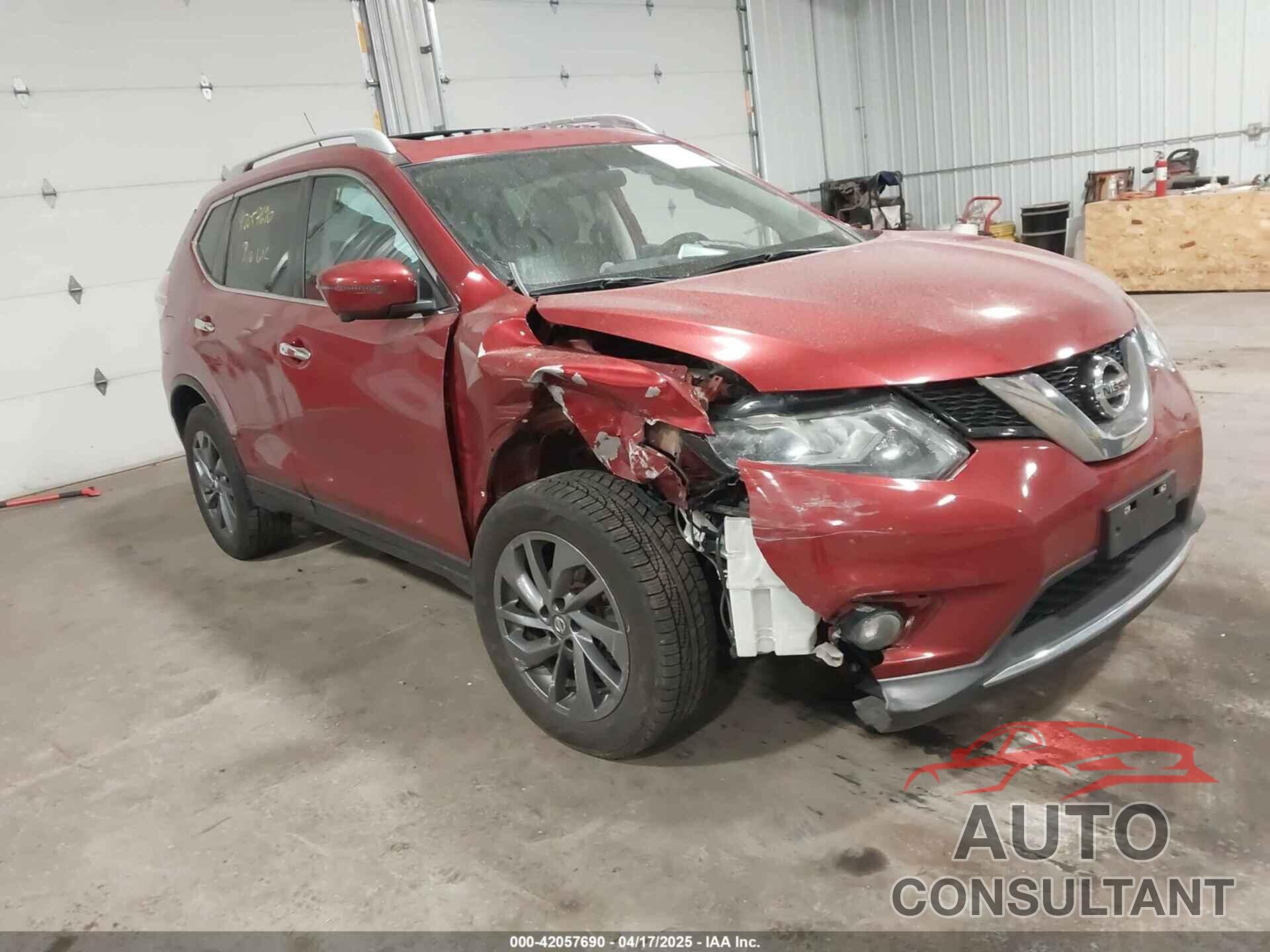 NISSAN ROGUE 2016 - 5N1AT2MV8GC838343