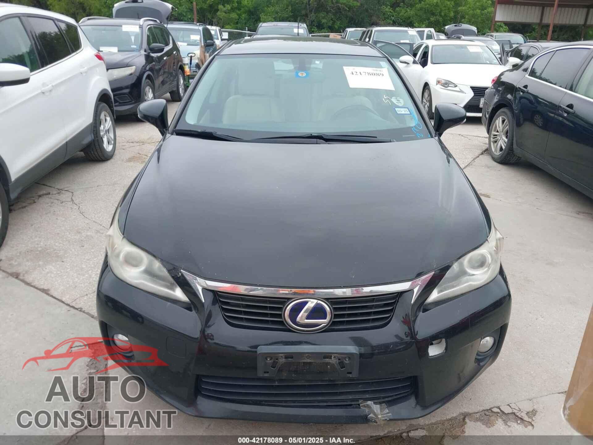 LEXUS CT 200H 2012 - JTHKD5BHXC2108209