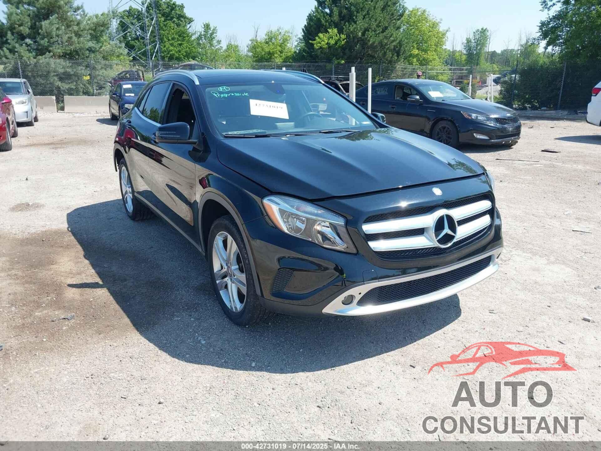 MERCEDES-BENZ GLA 250 2015 - WDCTG4GB0FJ126430