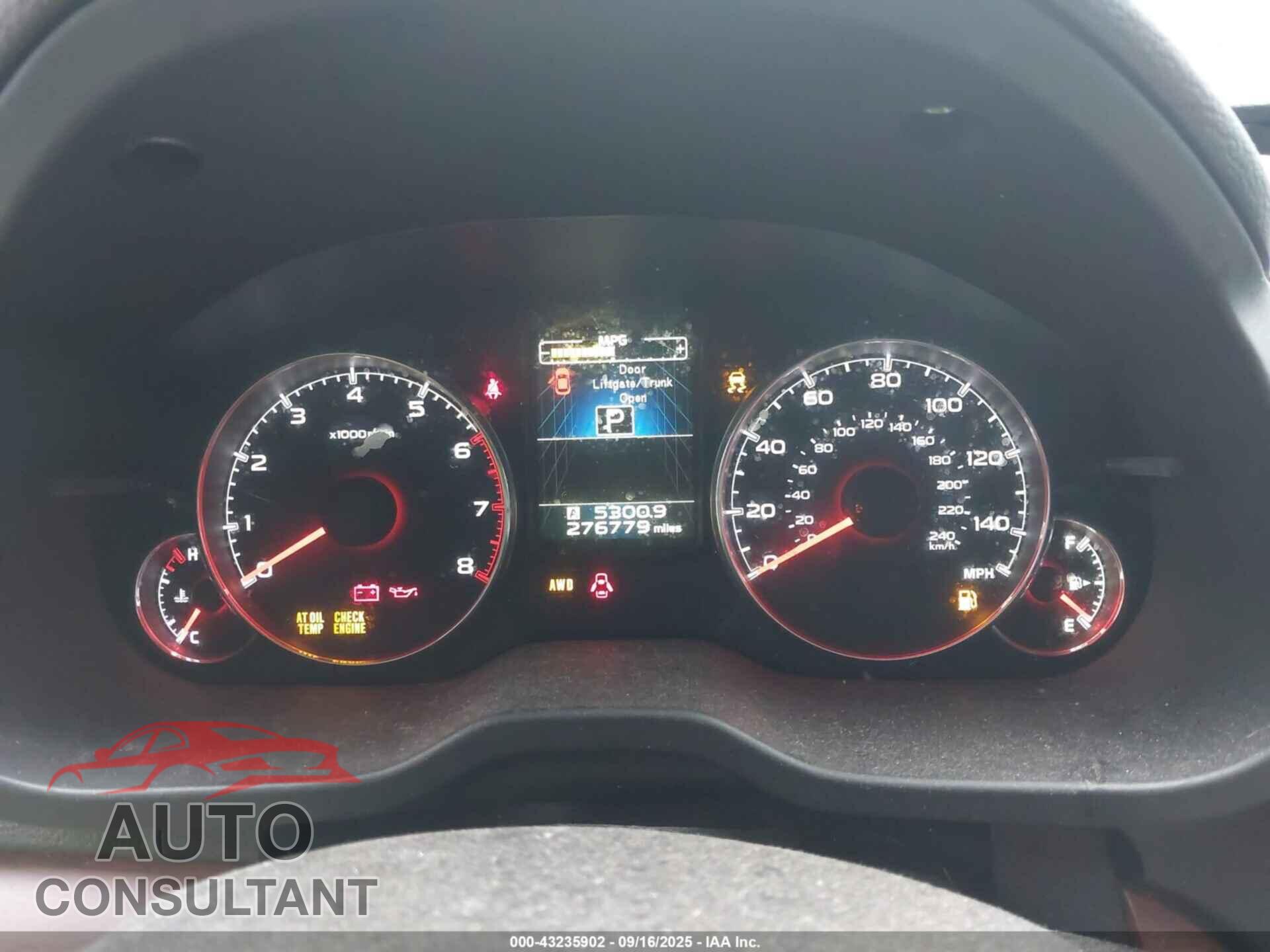 SUBARU OUTBACK 2013 - 4S4BRCKC2D3214043