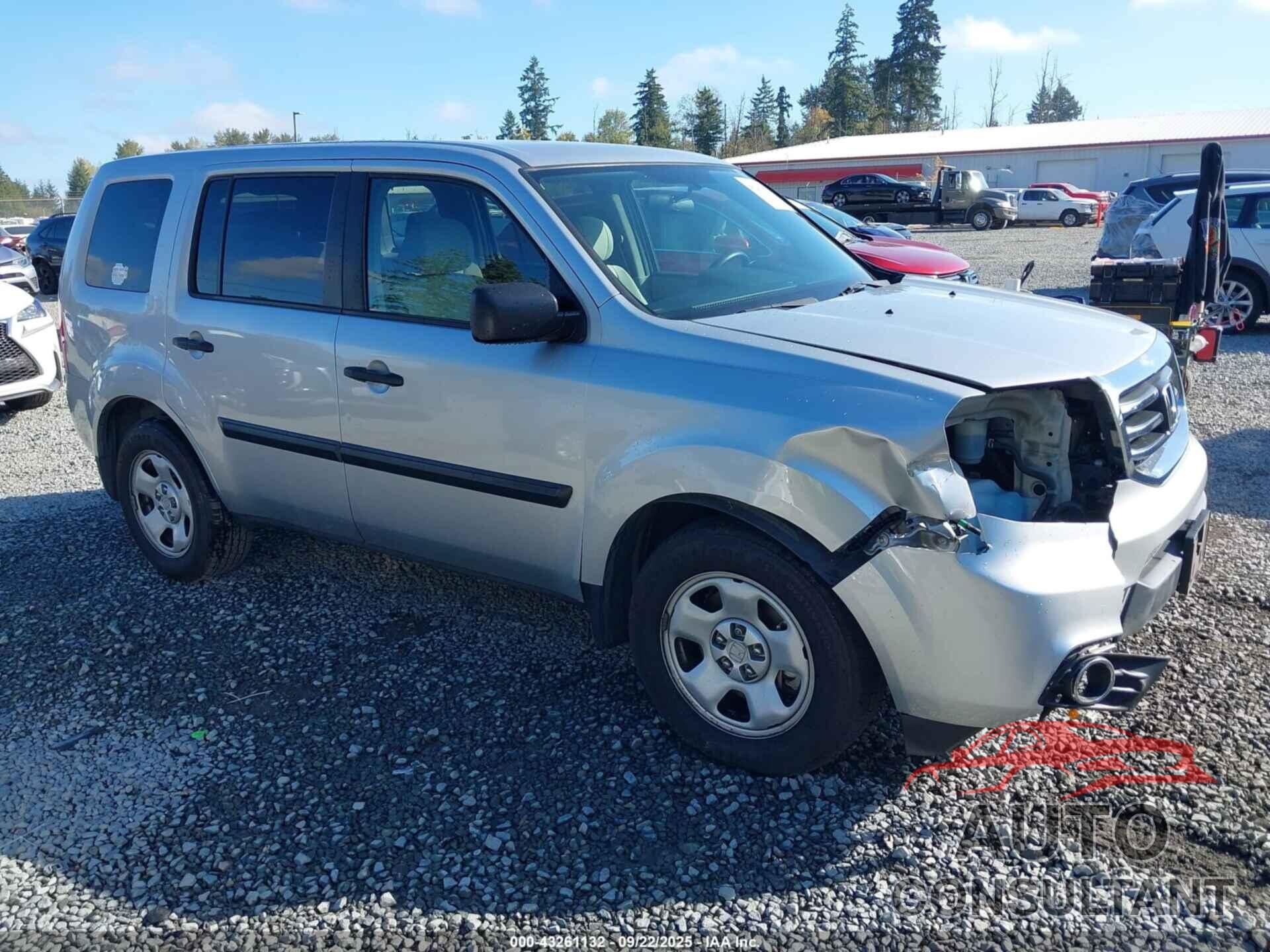HONDA PILOT 2013 - 5FNYF4H23DB032754