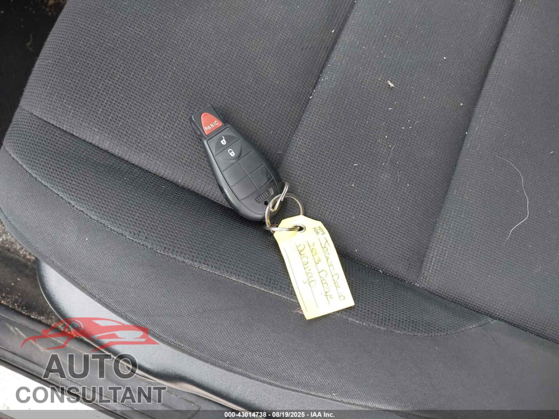 DODGE DURANGO 2013 - 1C4RDJAG5DC510250