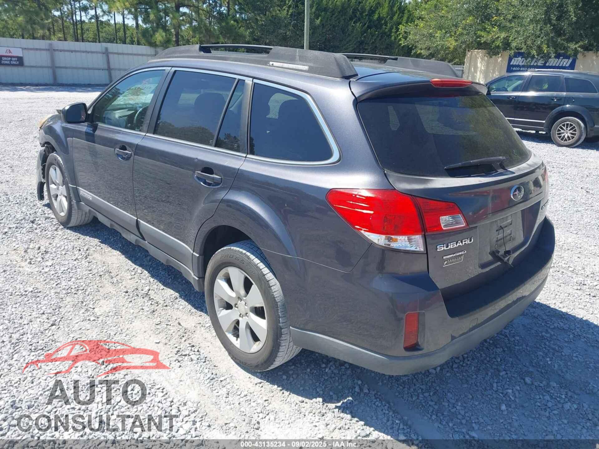 SUBARU OUTBACK 2012 - 4S4BRCCC3C3240681