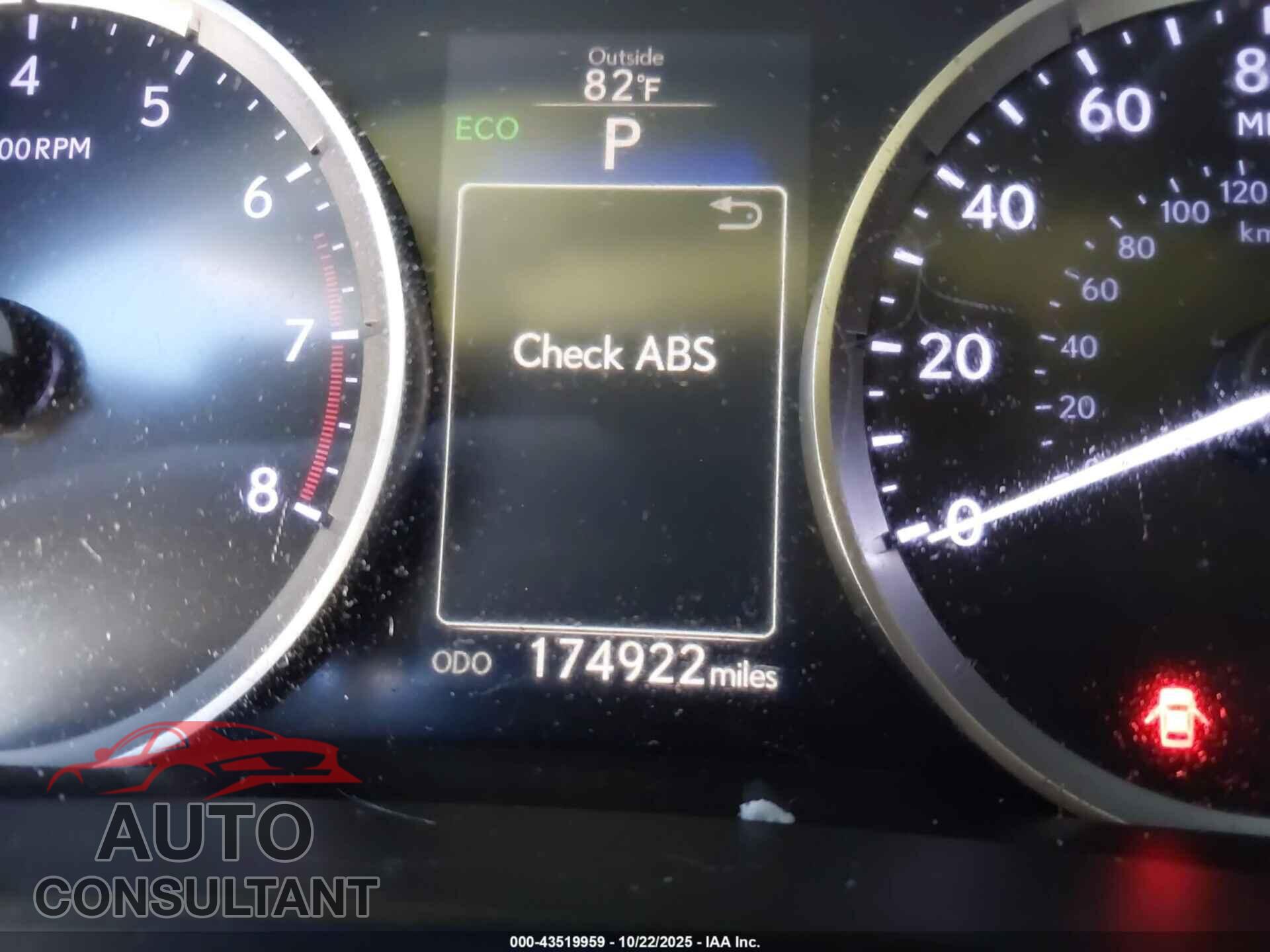 LEXUS IS 250 2014 - JTHBF1D25E5021993