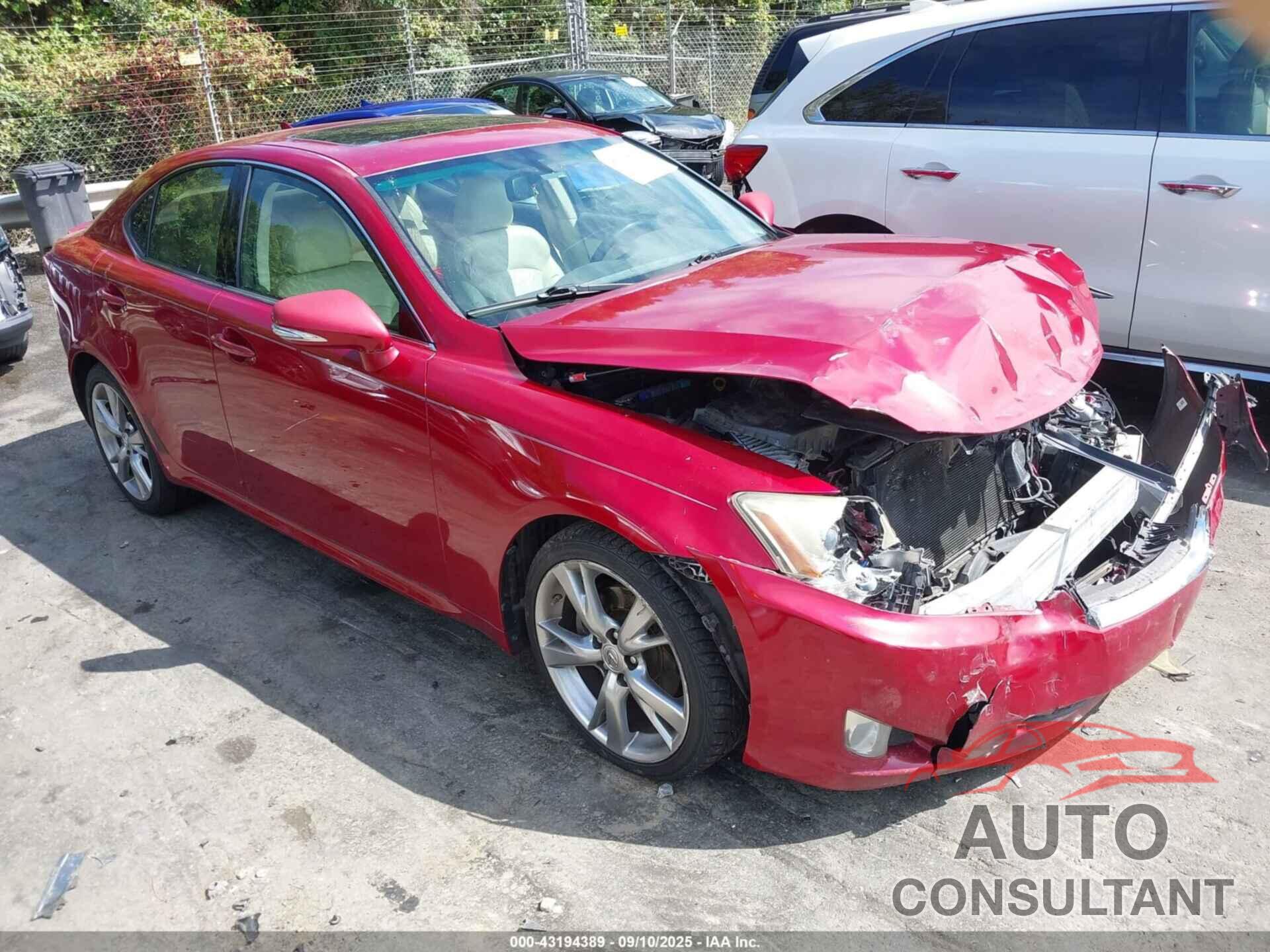 LEXUS IS 250 2010 - JTHBF5C21A5119227