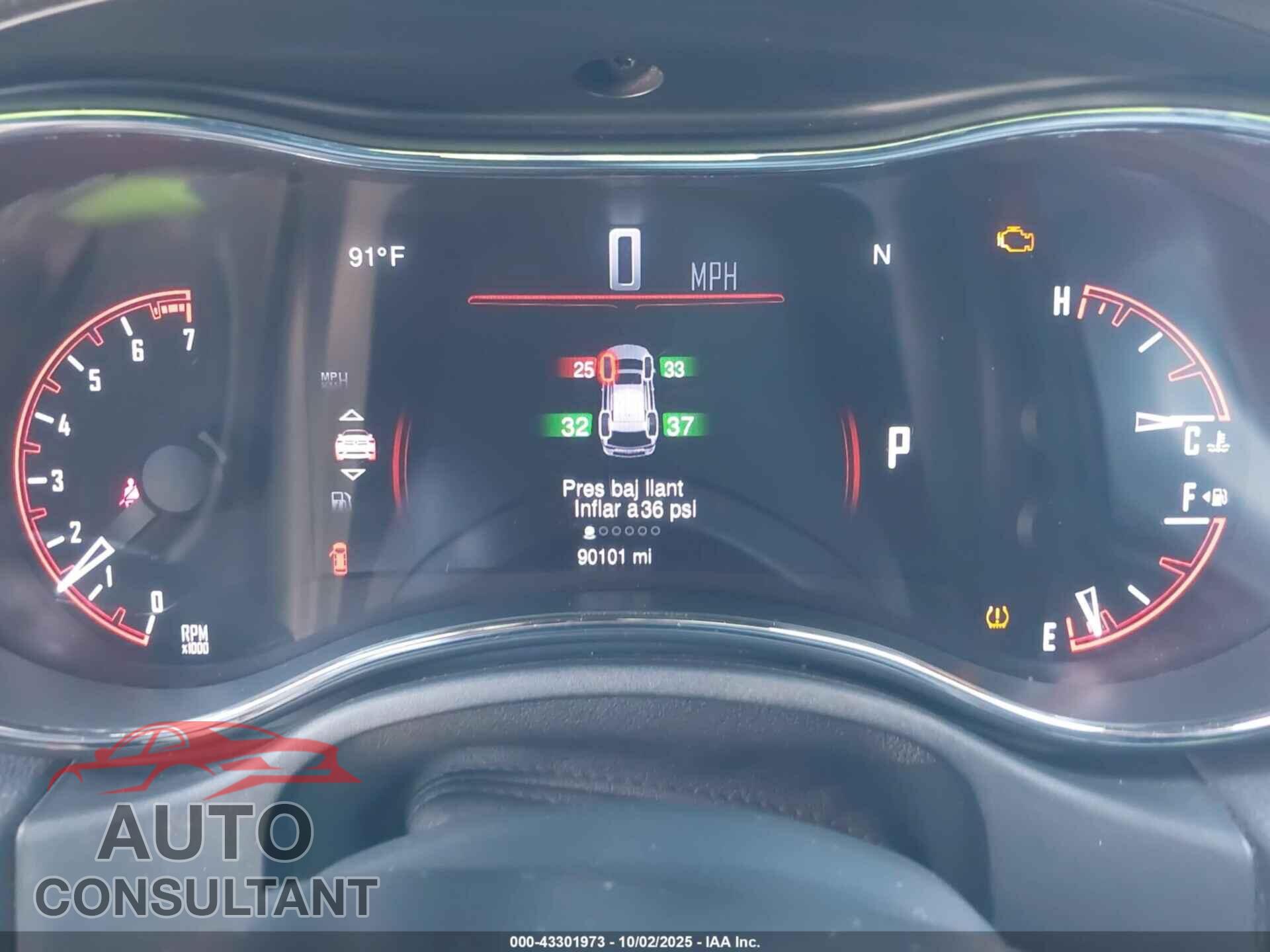 DODGE DURANGO 2015 - 1C4RDJAG6FC760728