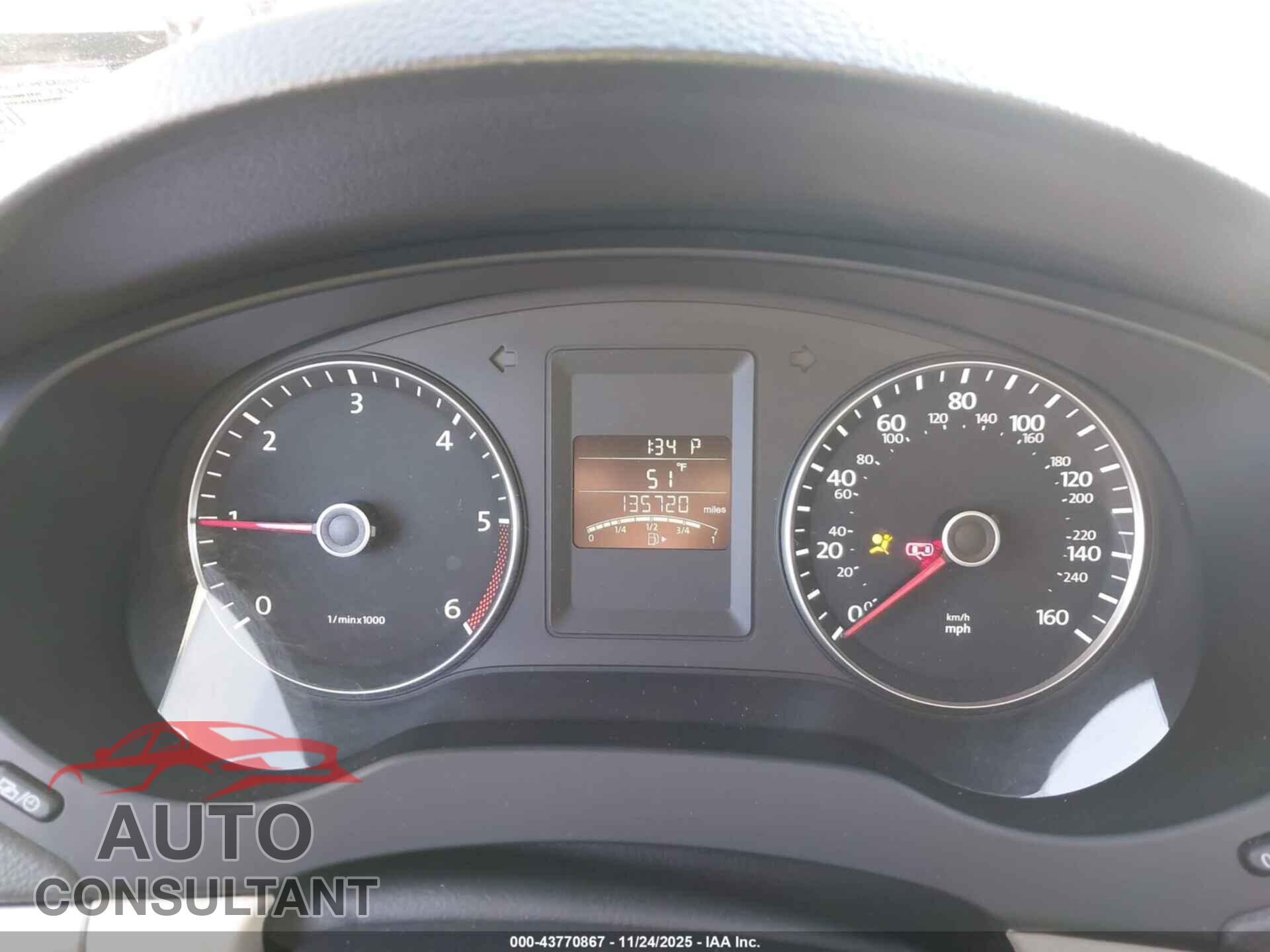 VOLKSWAGEN JETTA 2012 - 3VWLL7AJ2CM425870