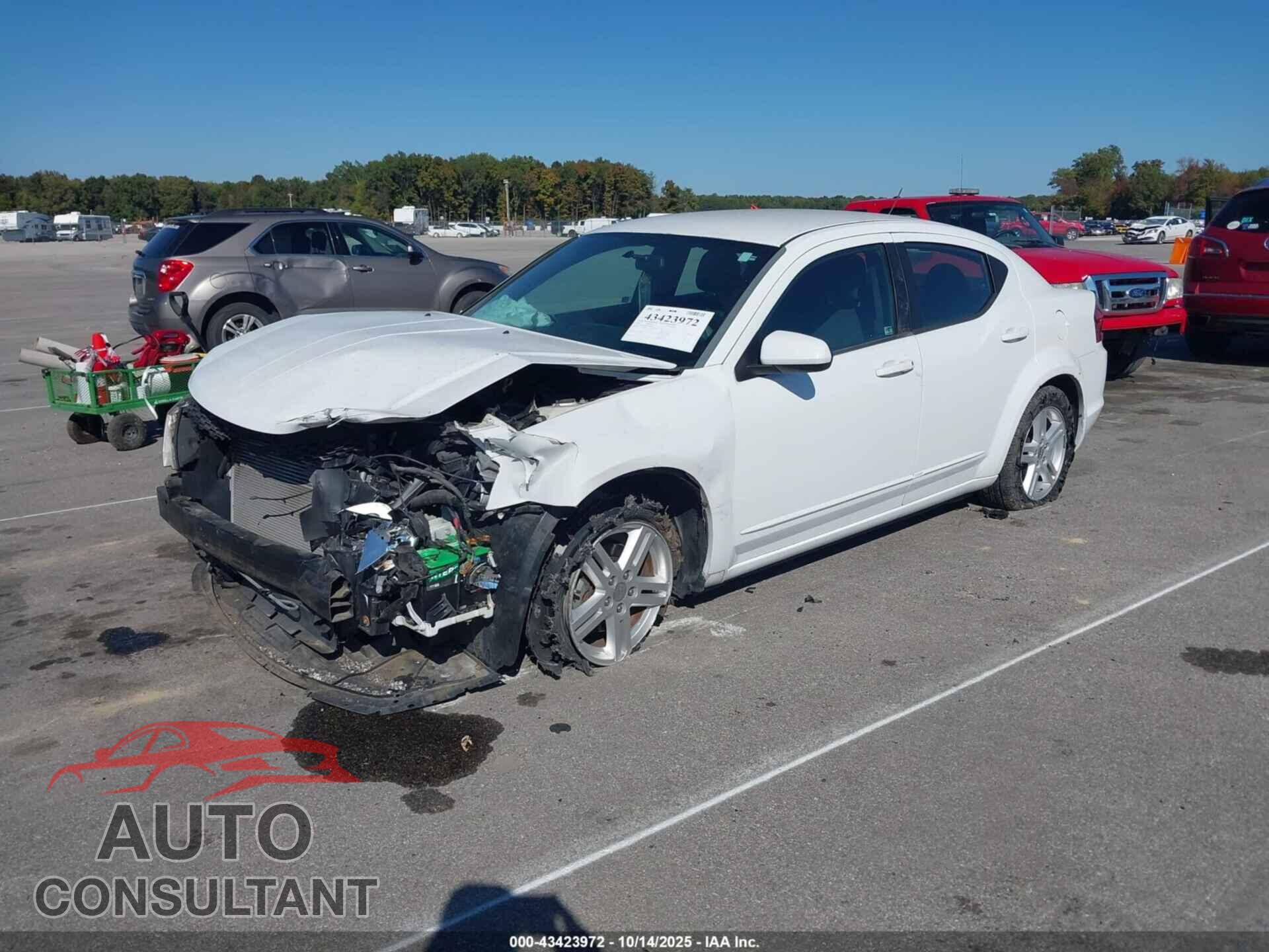 DODGE AVENGER 2012 - 1C3CDZCB8CN209193