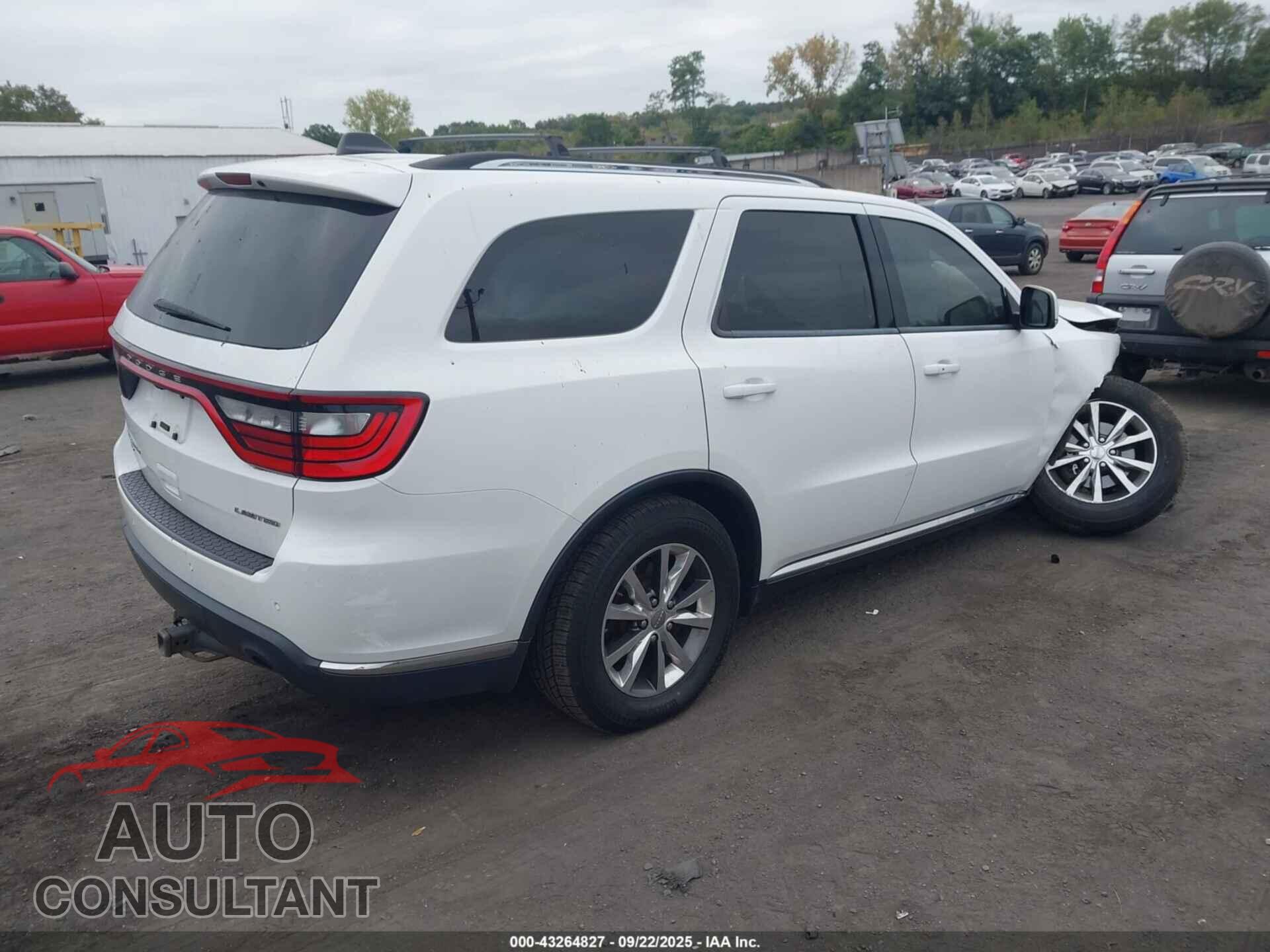 DODGE DURANGO 2016 - 1C4RDJDGXGC353606