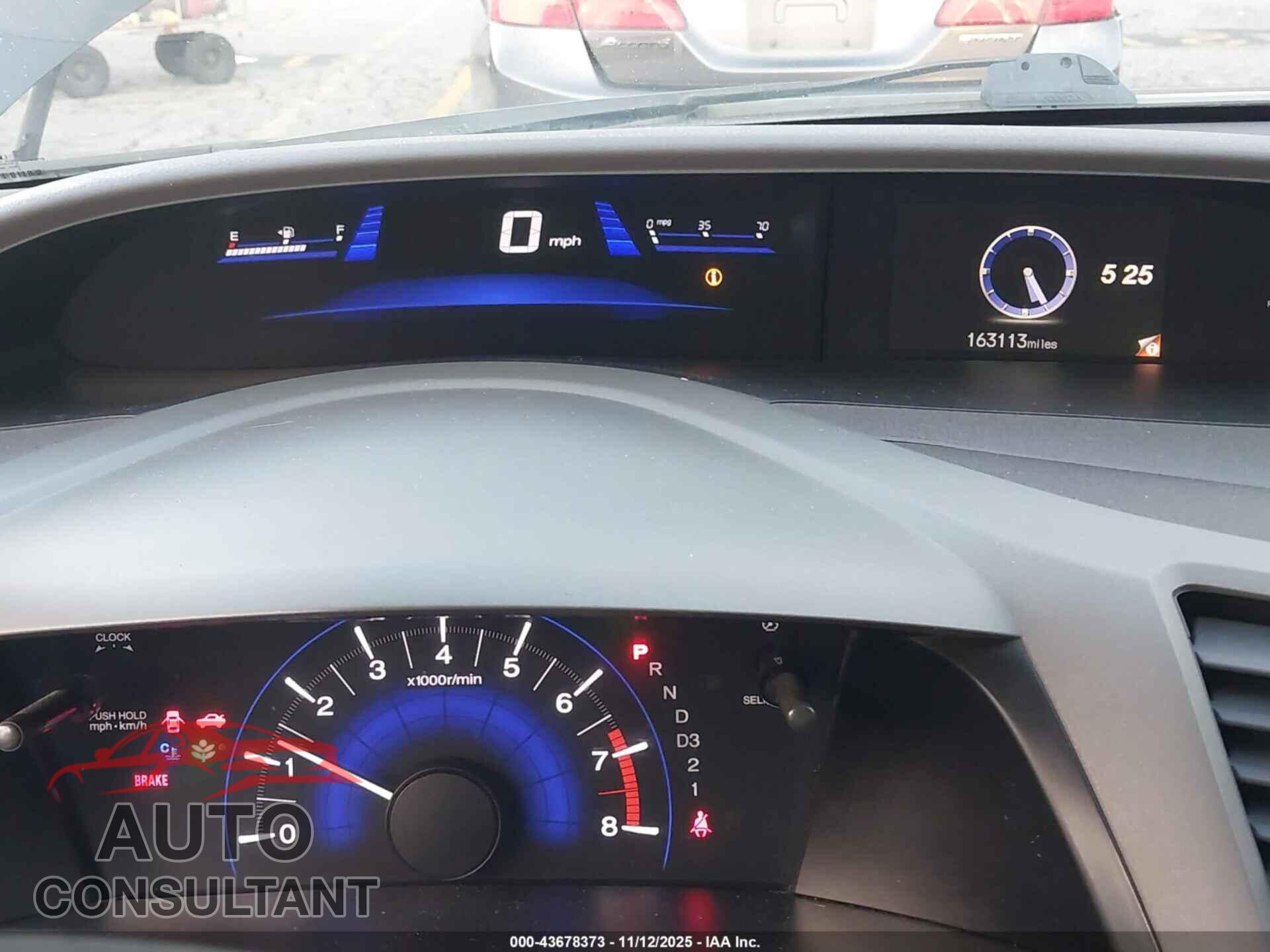 HONDA CIVIC 2012 - 19XFB2F55CE303368