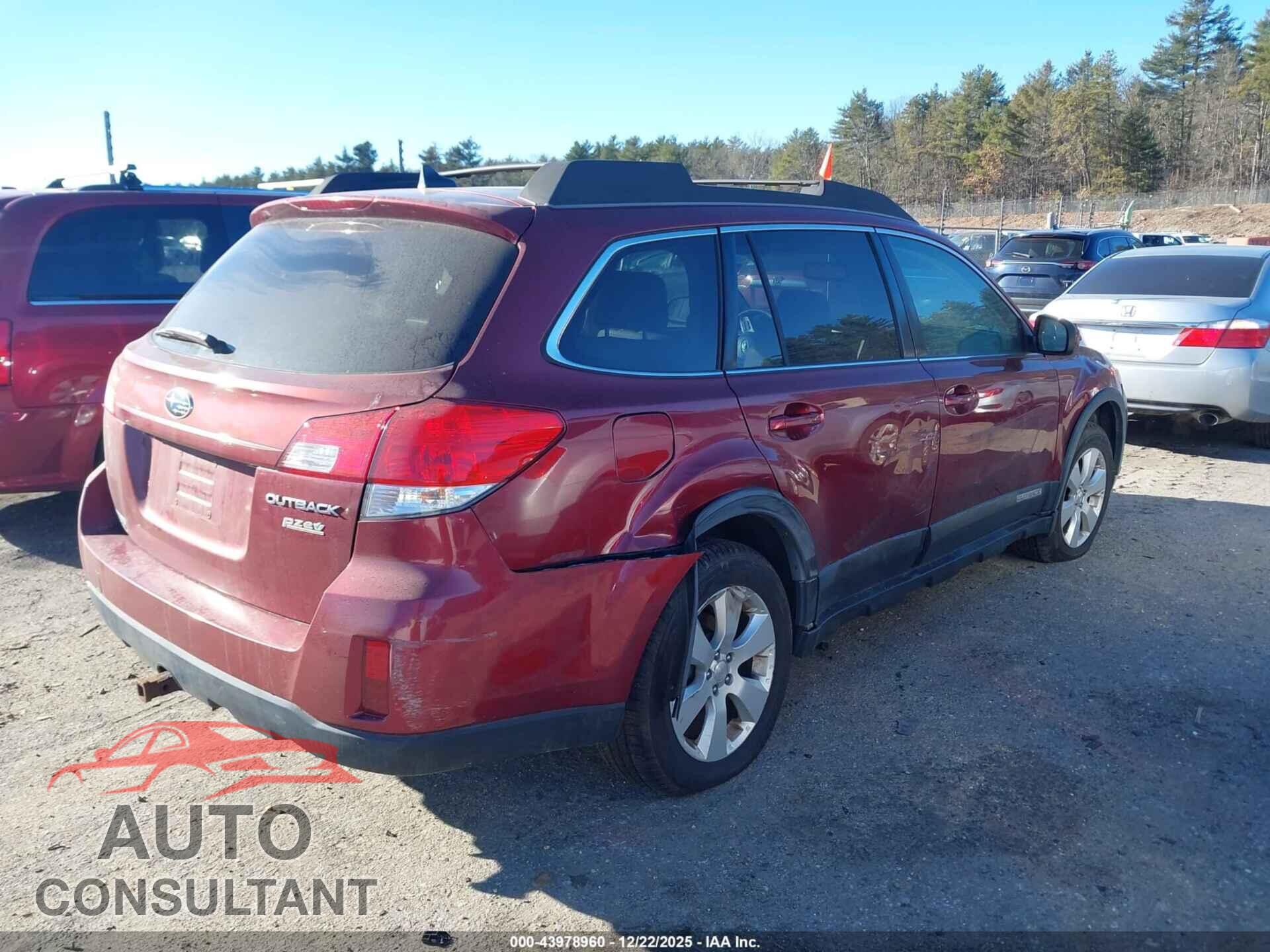 SUBARU OUTBACK 2011 - 4S4BRBLC3B3398897
