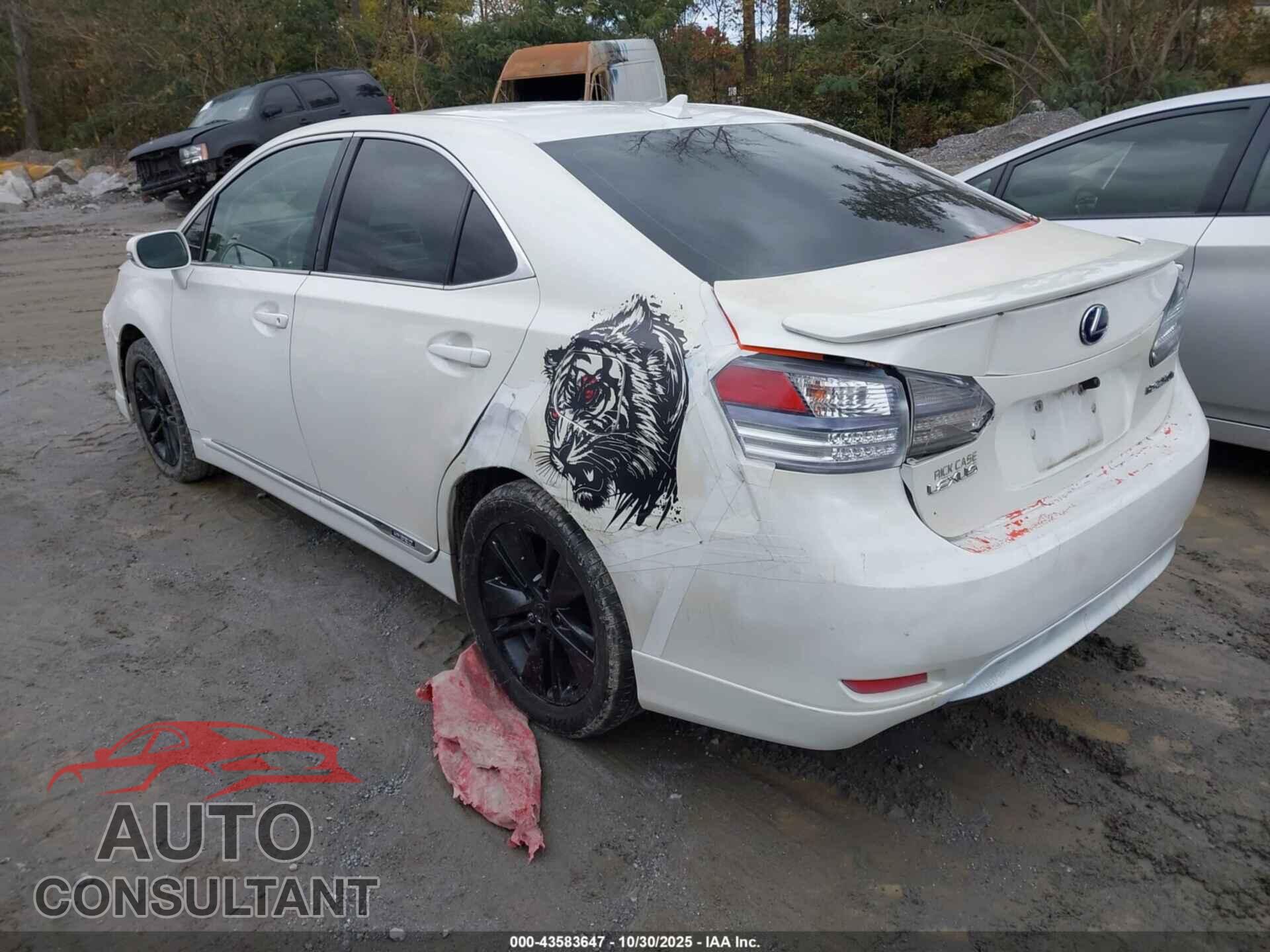 LEXUS HS 250H 2010 - JTHBB1BA5A2010817