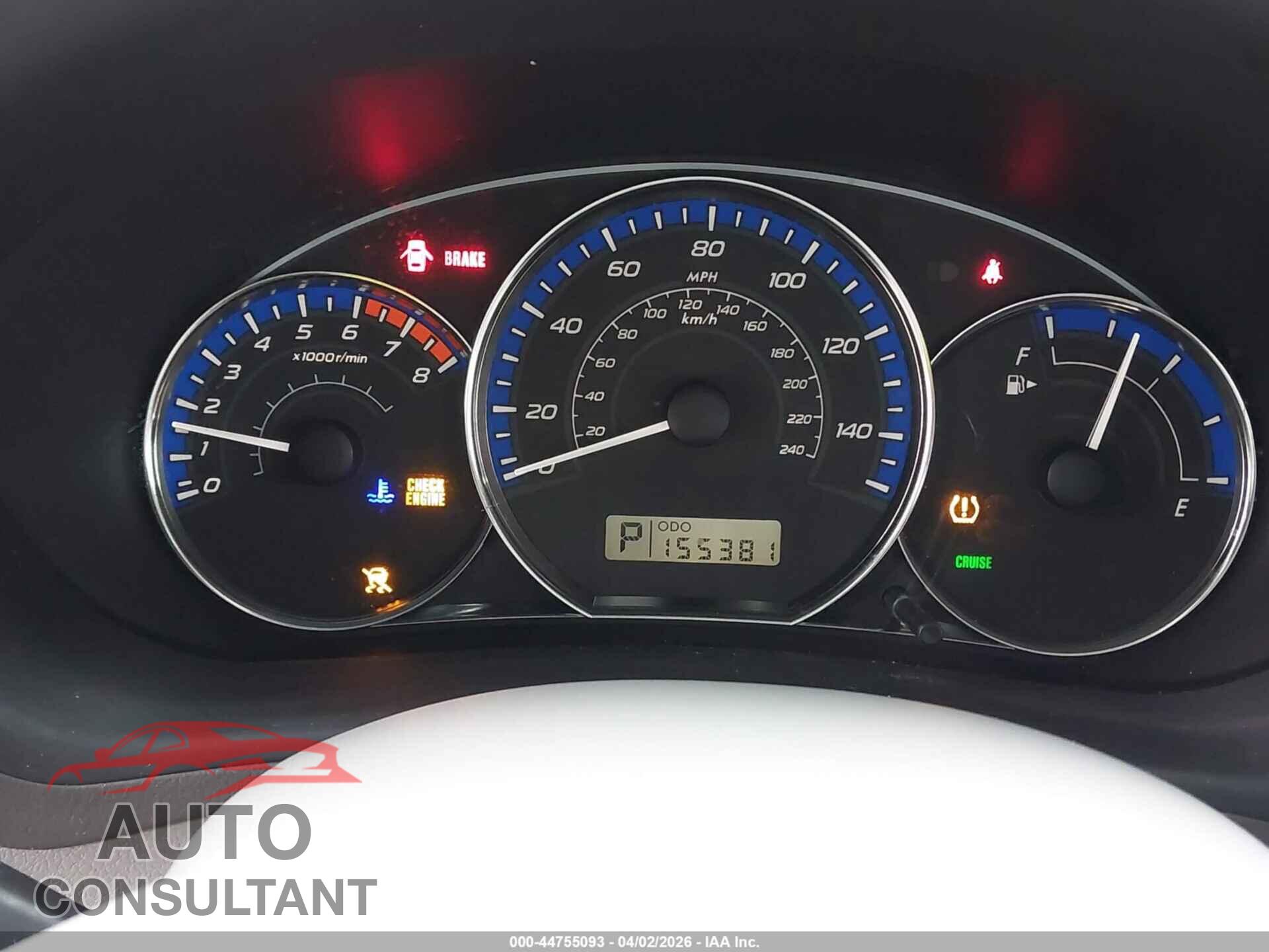 SUBARU FORESTER 2010 - JF2SH6AC7AH717092