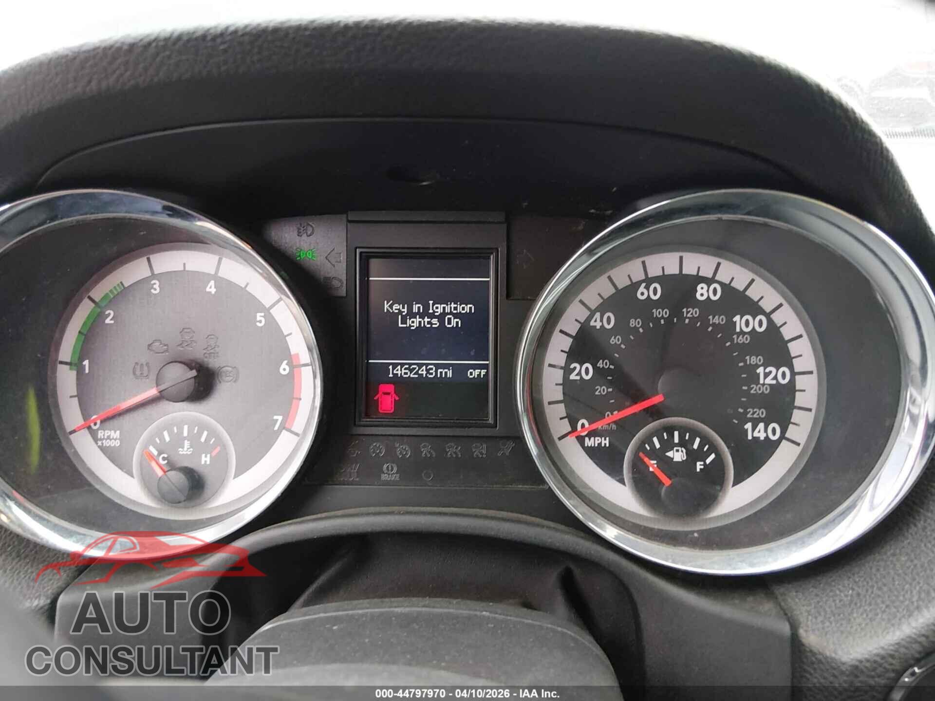 DODGE DURANGO 2012 - 1C4RDJAG8CC104235