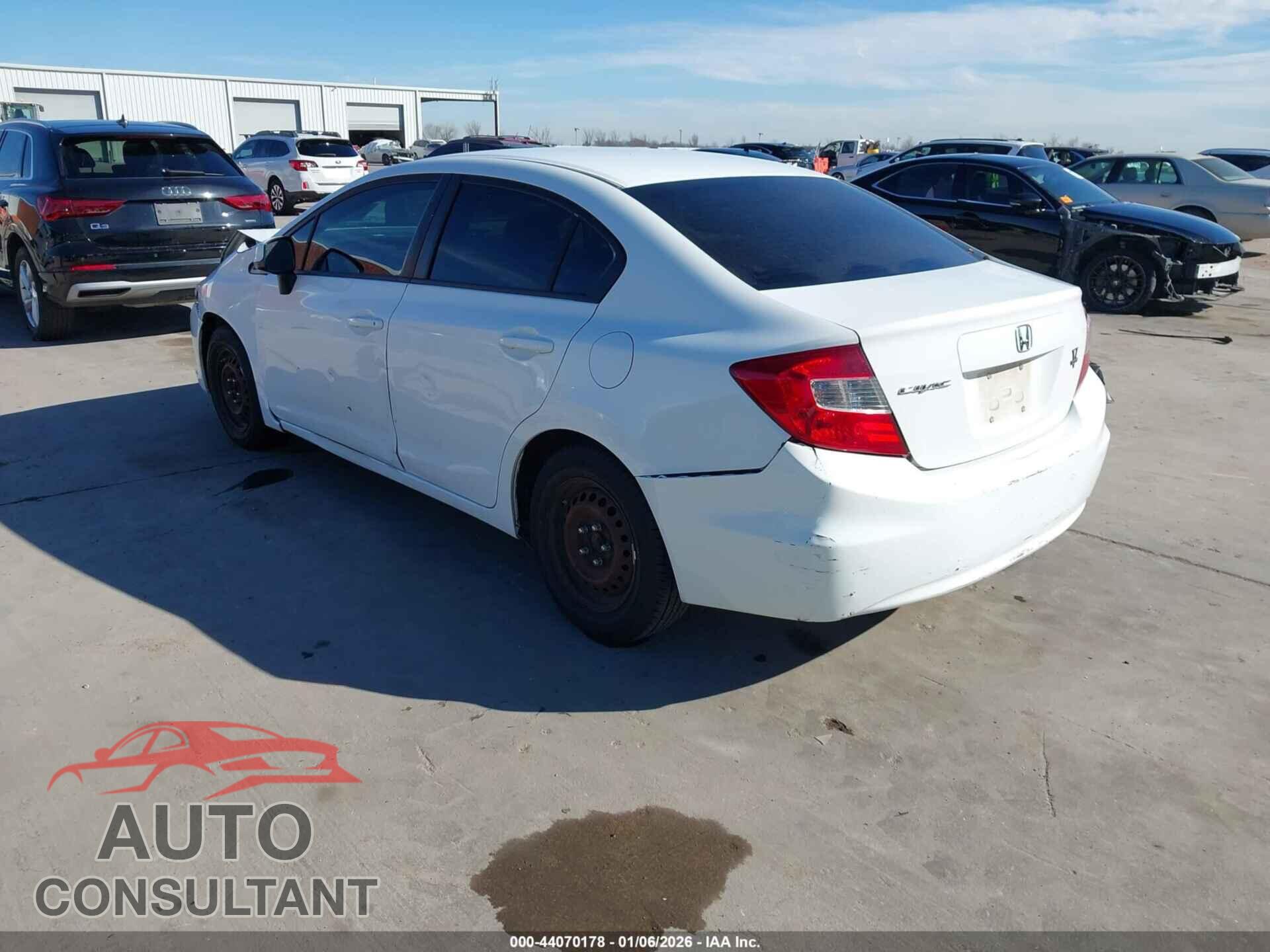 HONDA CIVIC 2012 - 2HGFB2F54CH609905