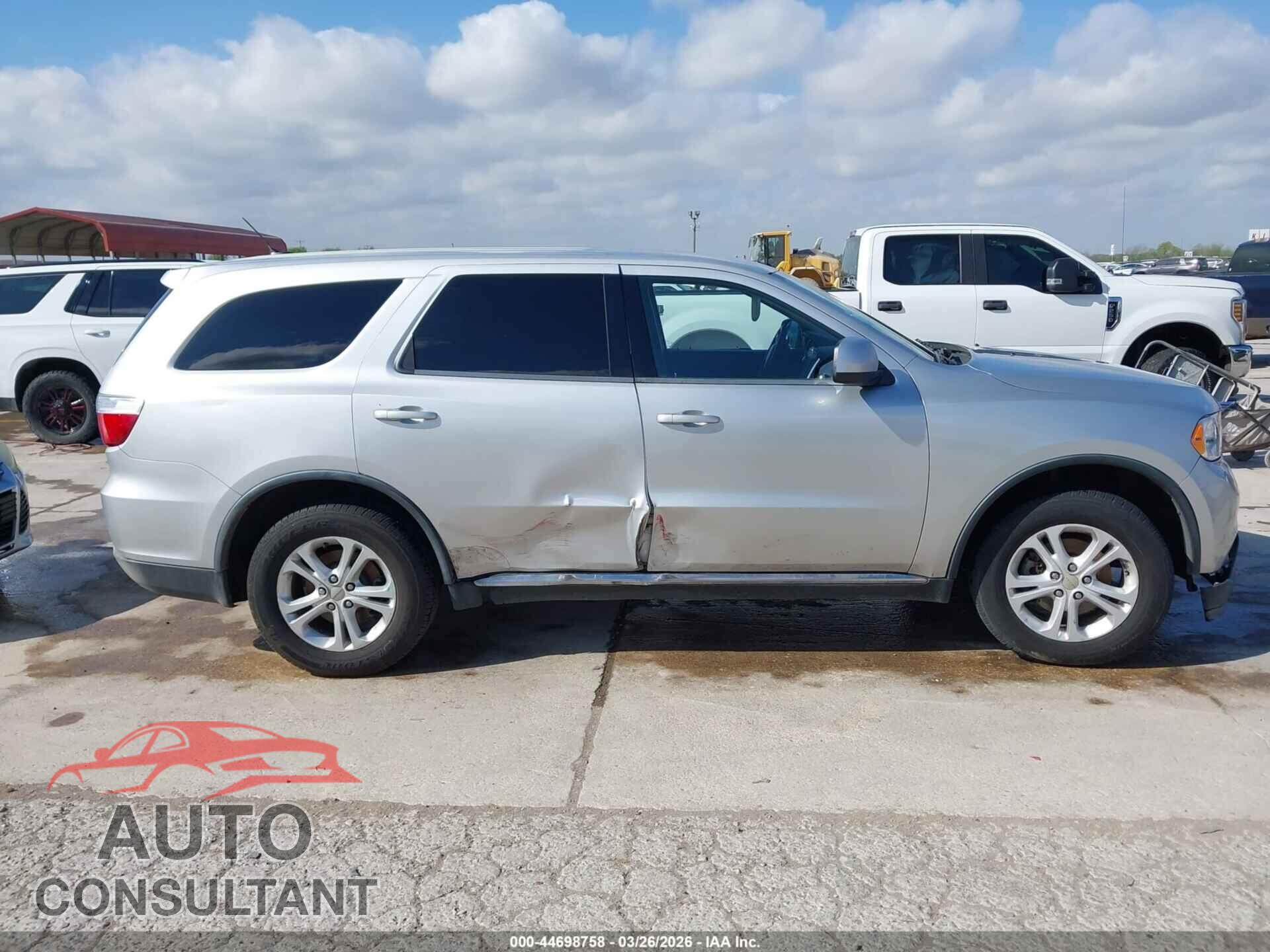 DODGE DURANGO 2012 - 1C4RDHAG9CC308342