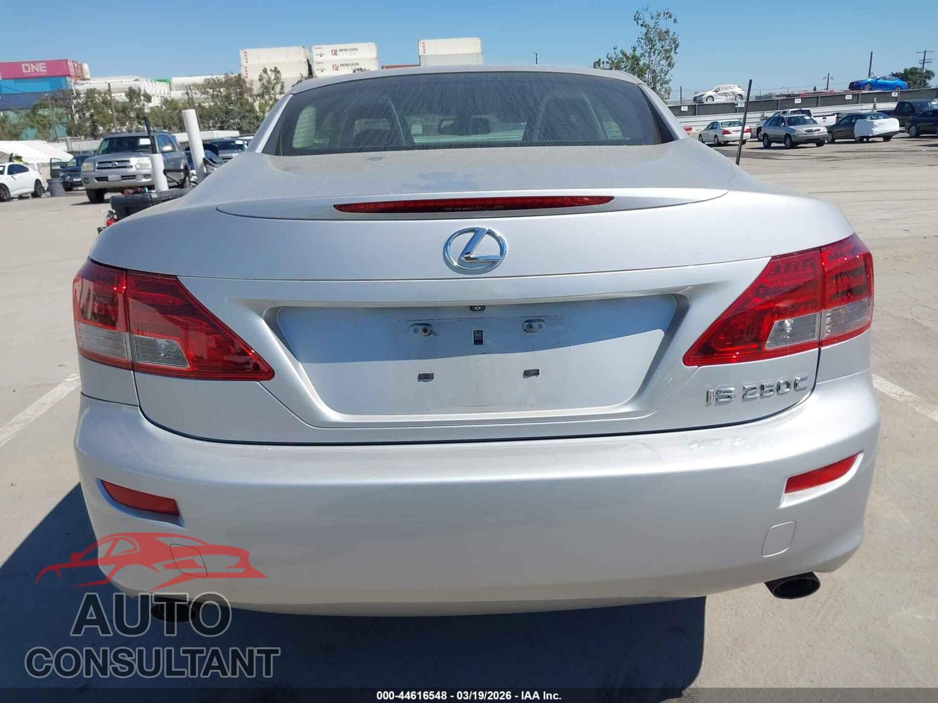 LEXUS IS 250C 2012 - JTHFF2C25C2524804
