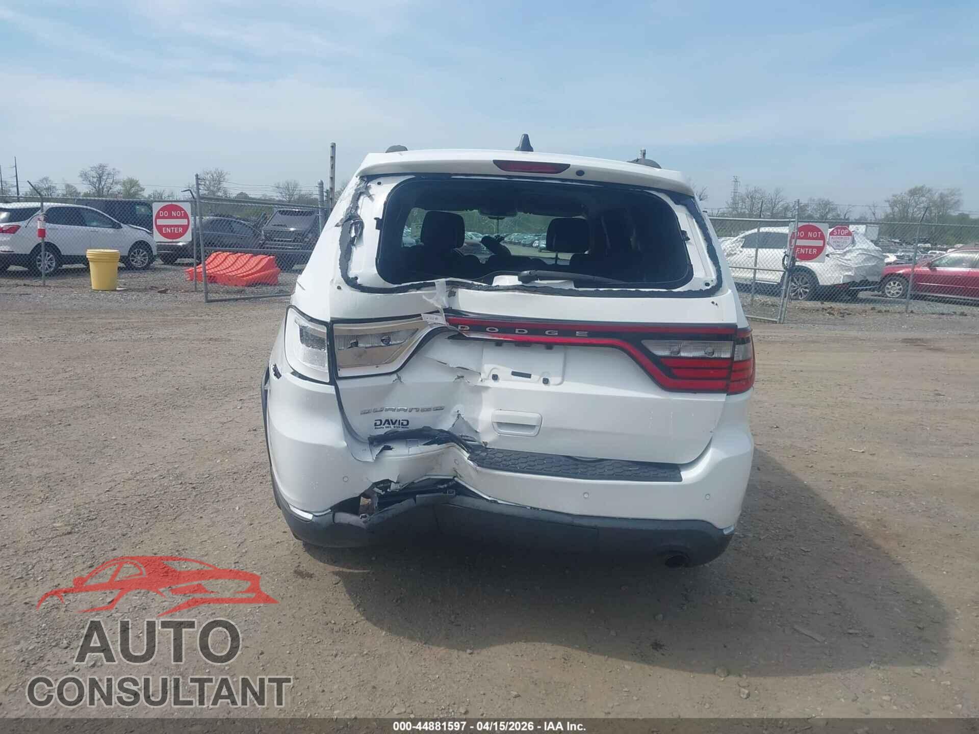 DODGE DURANGO 2017 - 1C4RDJAG0HC850783