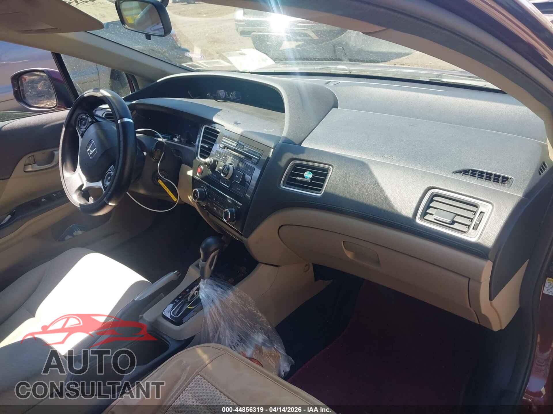 HONDA CIVIC 2013 - 19XFB2F57DE203497