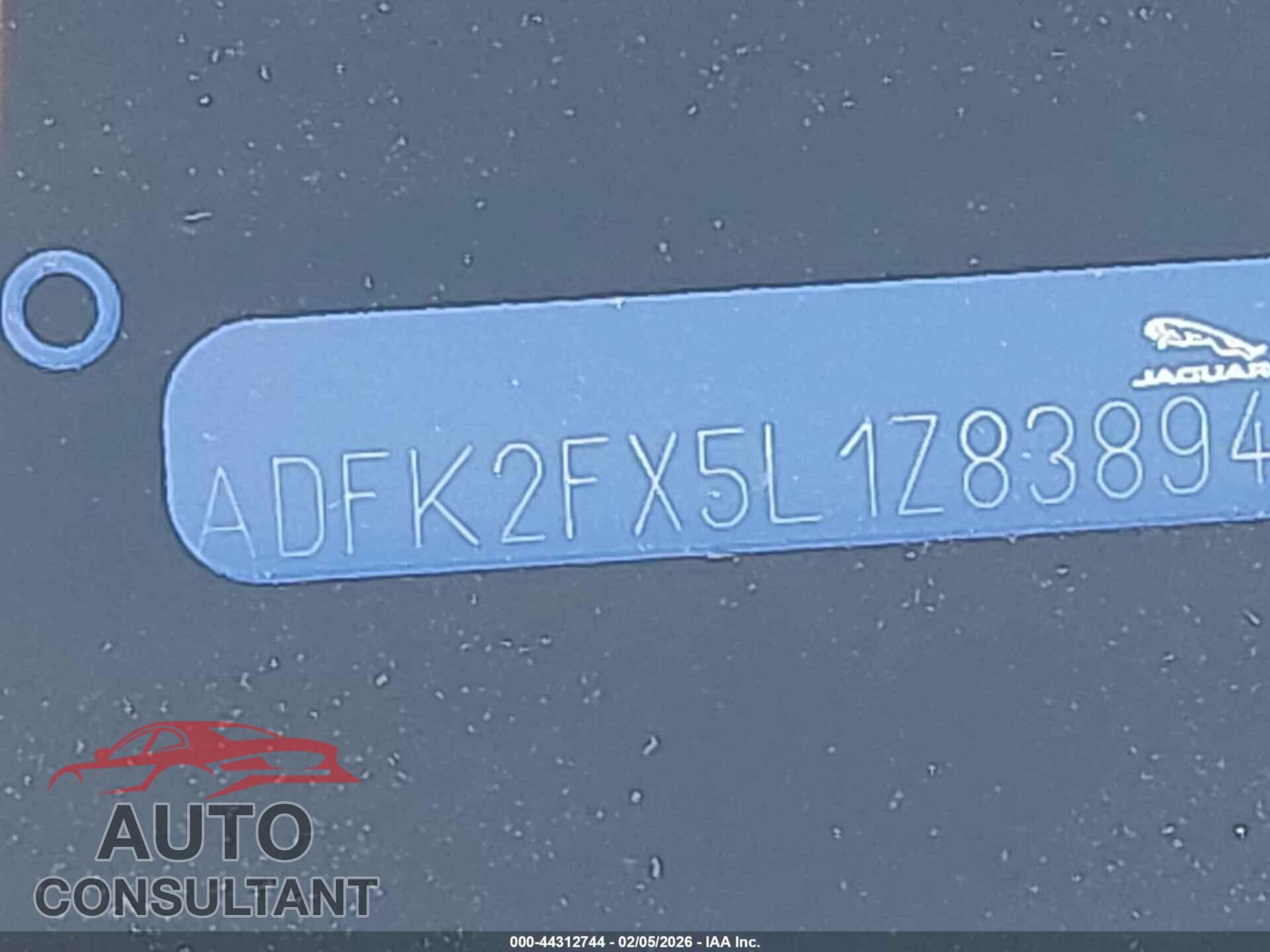 JAGUAR E-PACE 2020 - SADFK2FX5L1Z83894