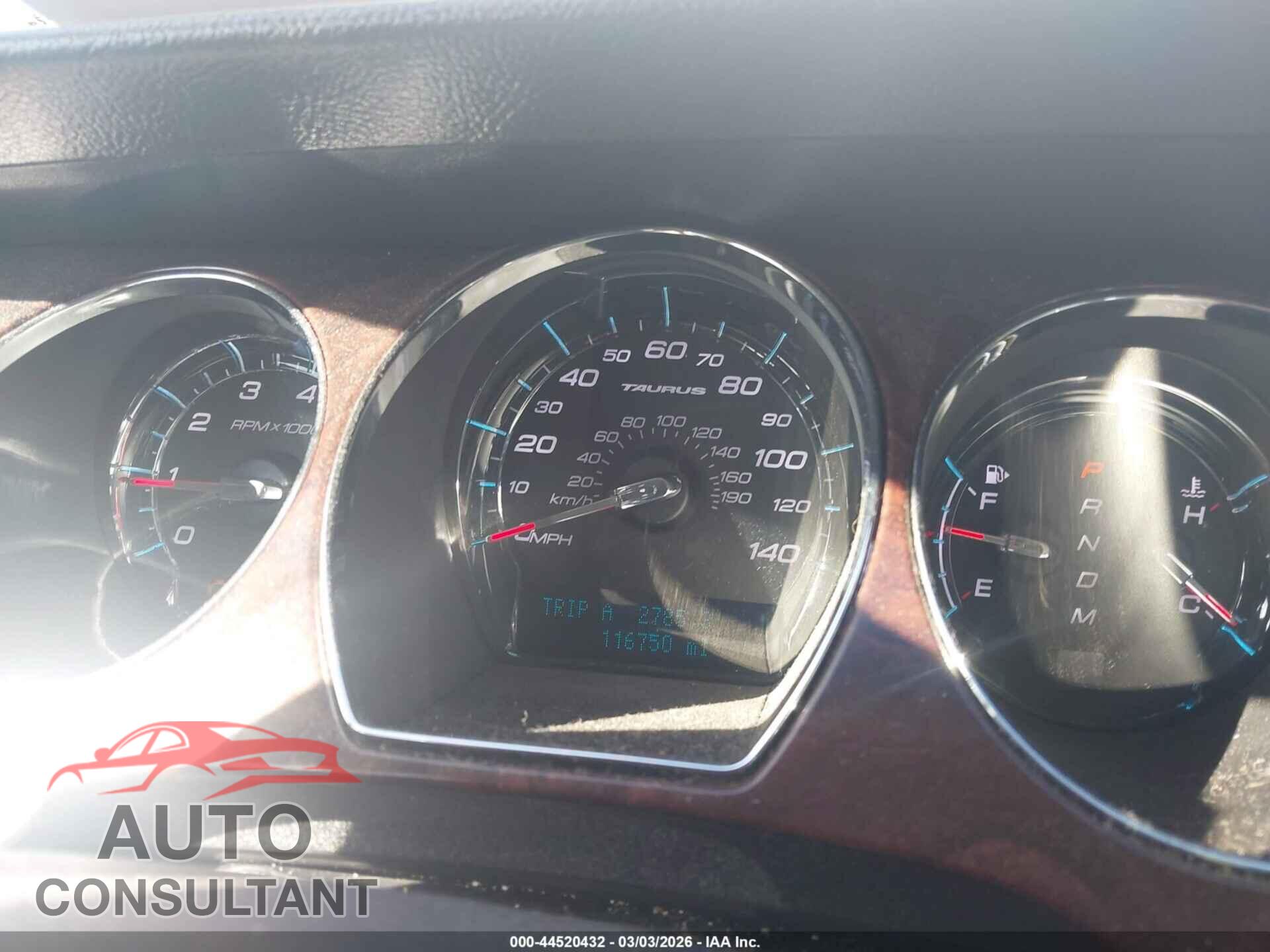 FORD TAURUS 2012 - 1FAHP2EW9CG112093