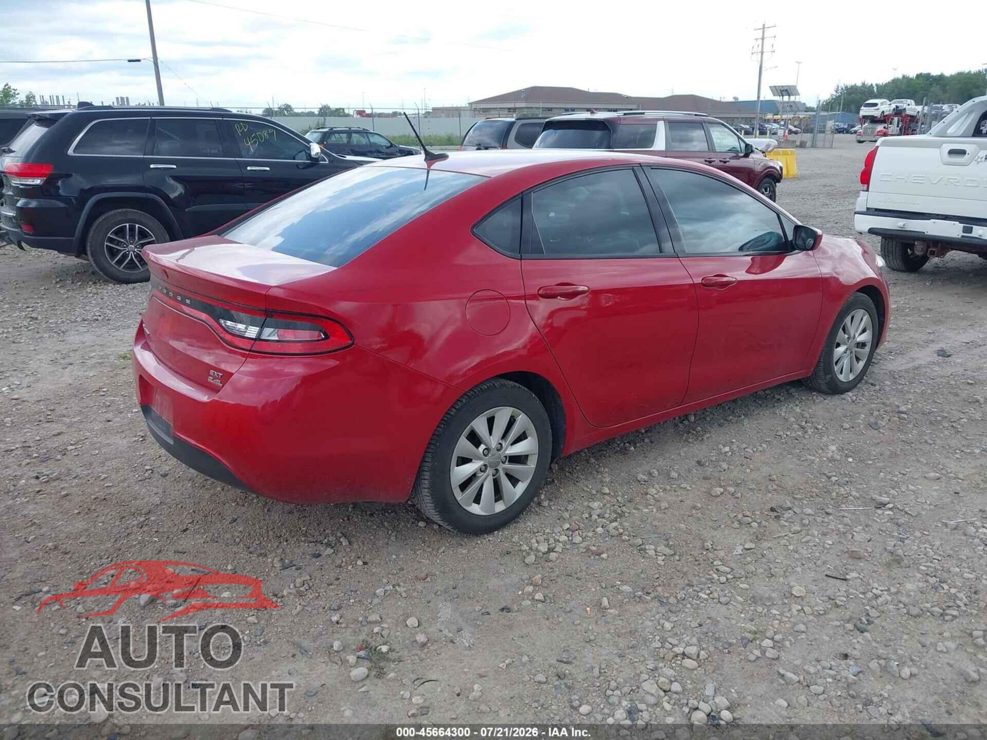 DODGE DART 2014 - 1C3CDFBB1ED913549